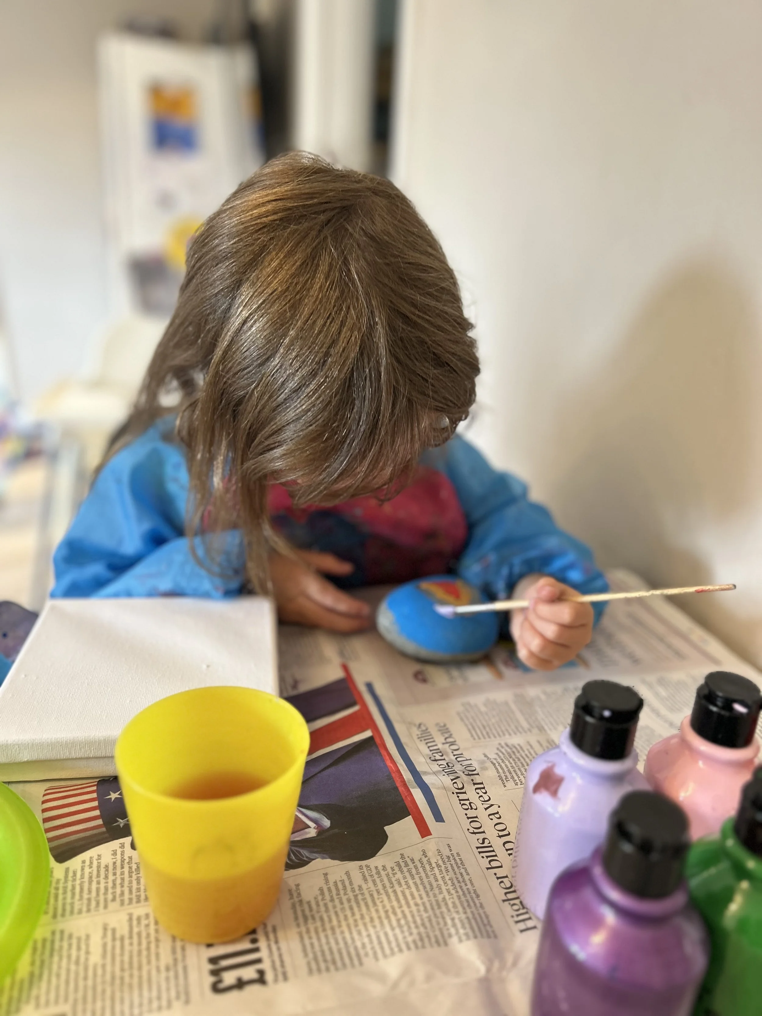 Paint and decorate - half term of workshop 