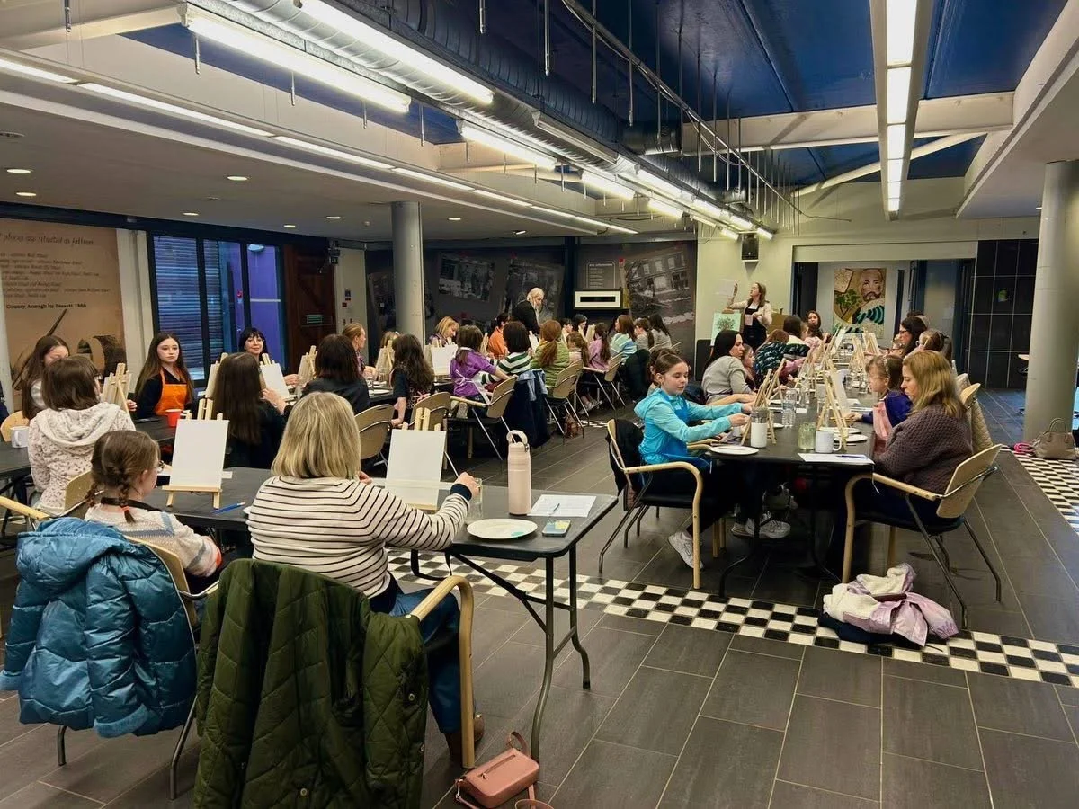 Mother and Daughter spring-themed workshop 