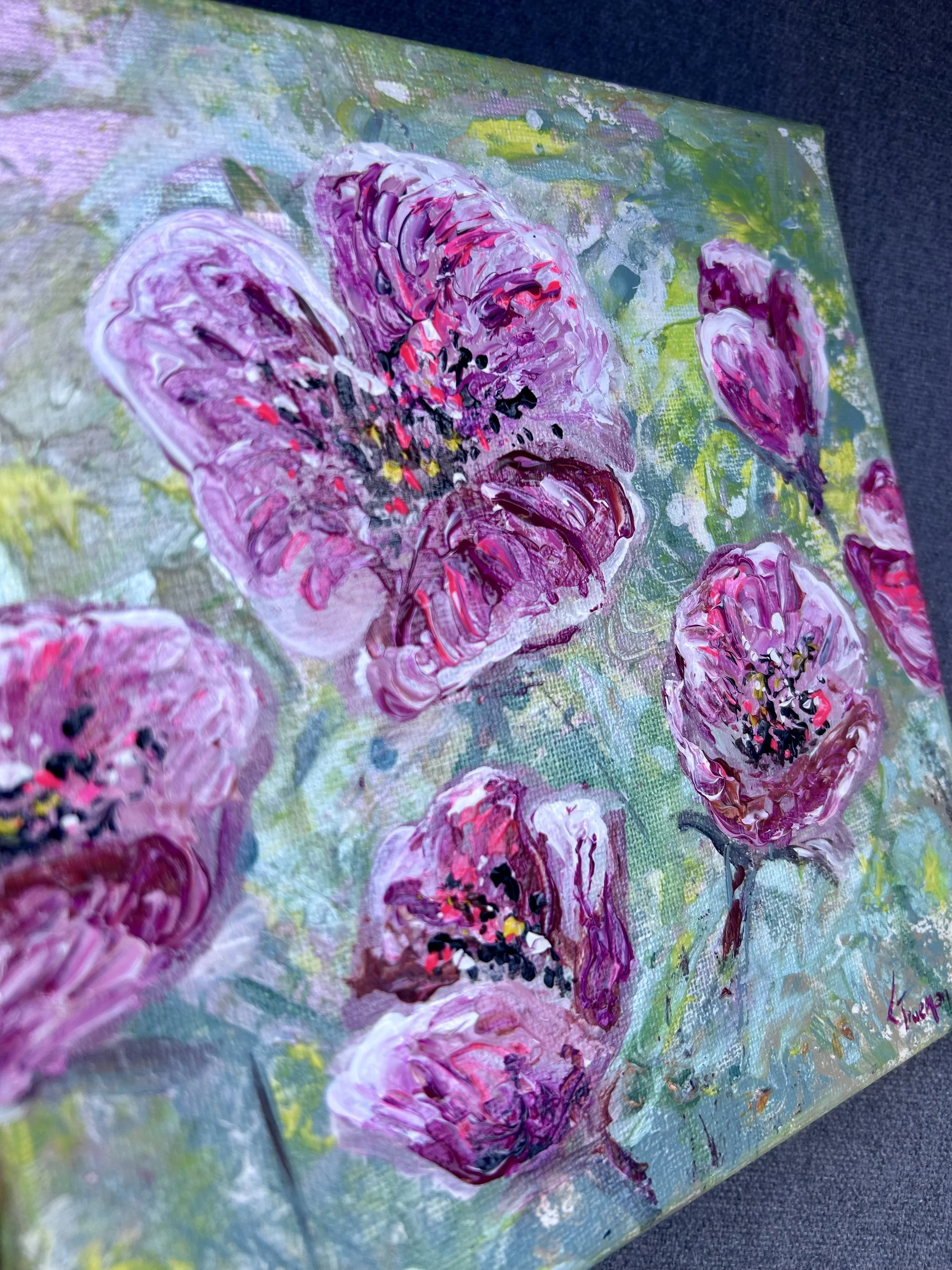 Original ‘Open up’ acrylic on canvas framed