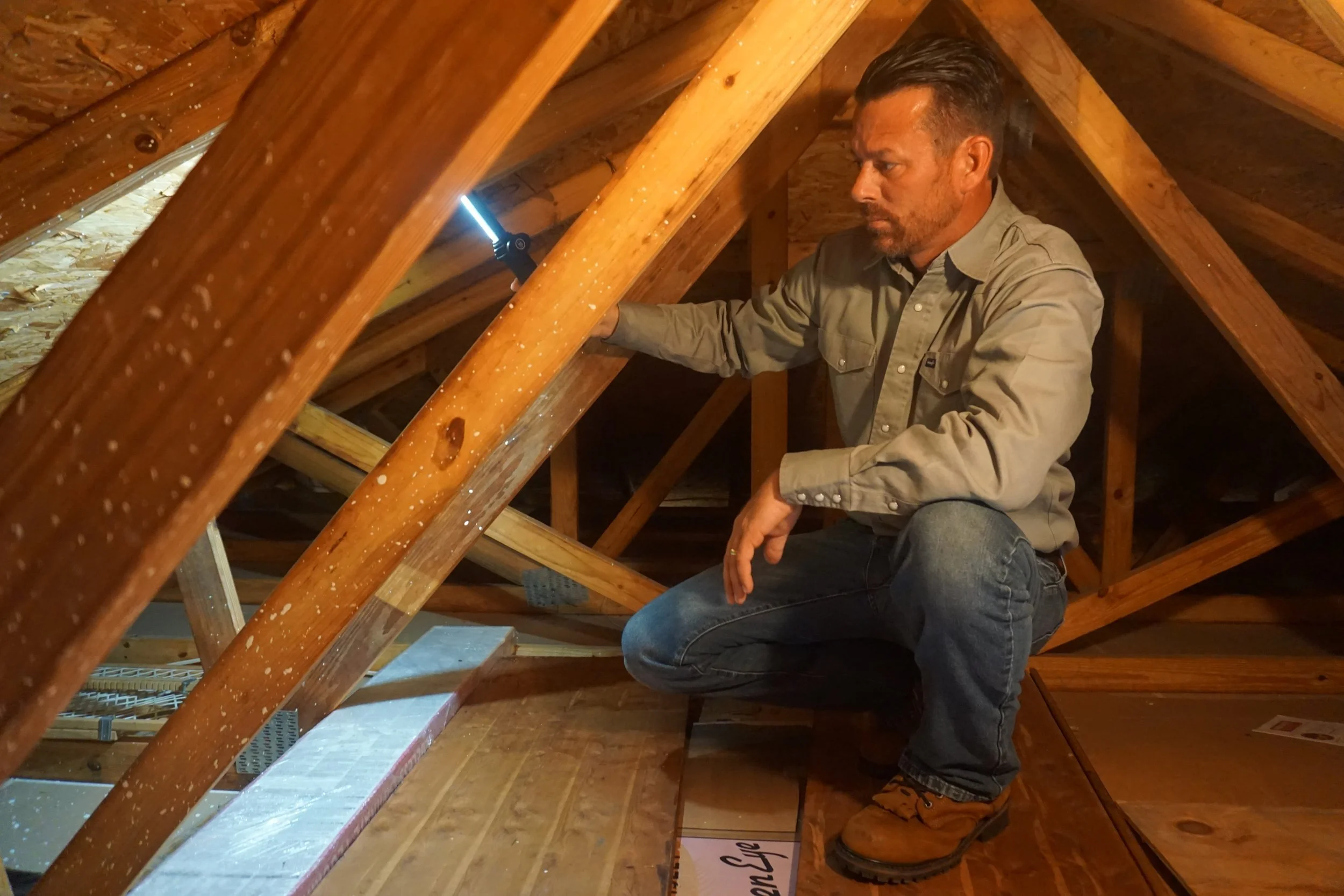 Licensed and certified home inspector Josh Gregory