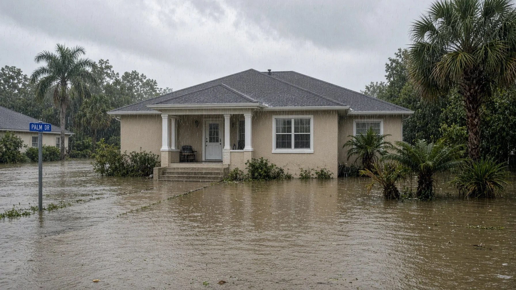 House flooding in Milton, FL