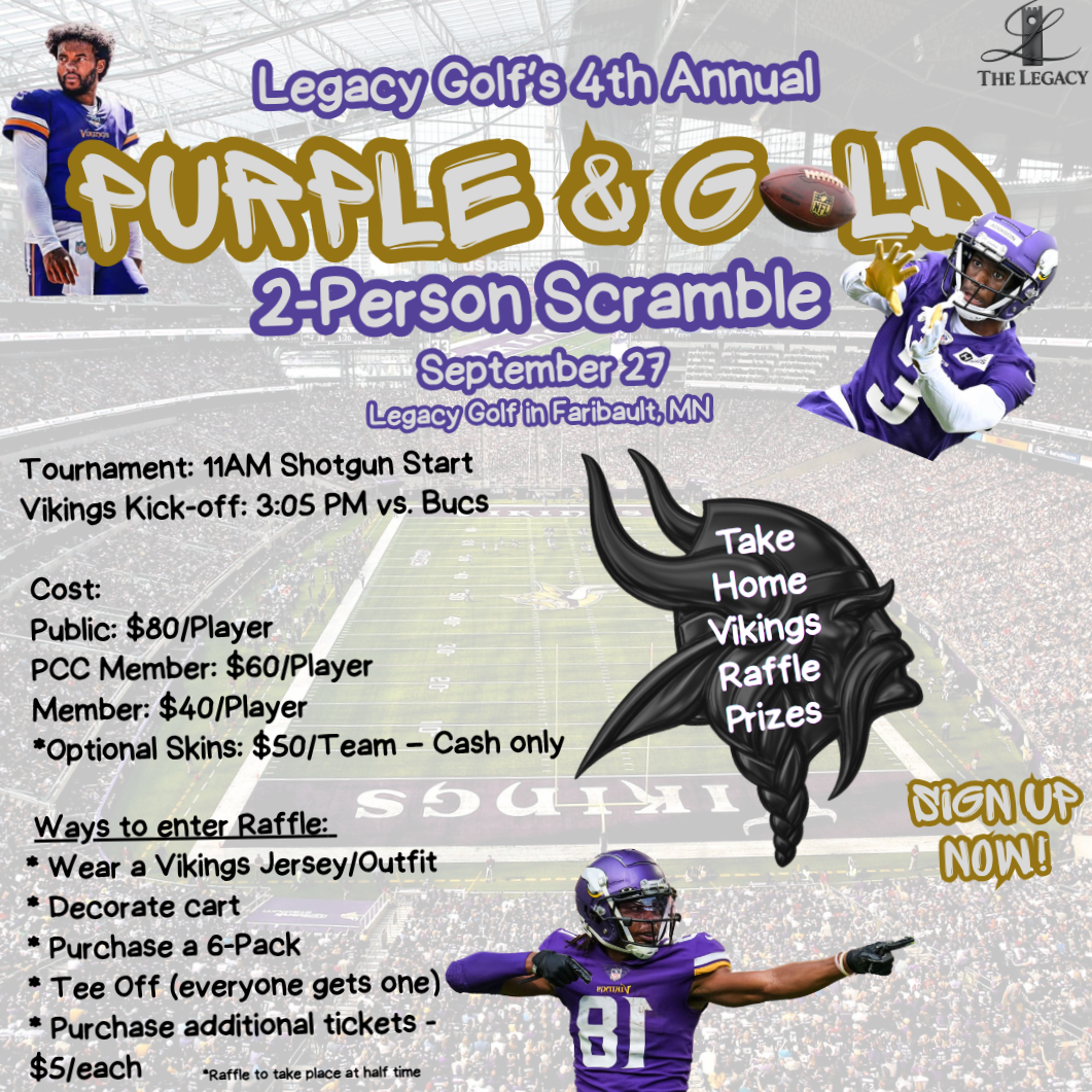 Purple & Gold Vikings Scramble