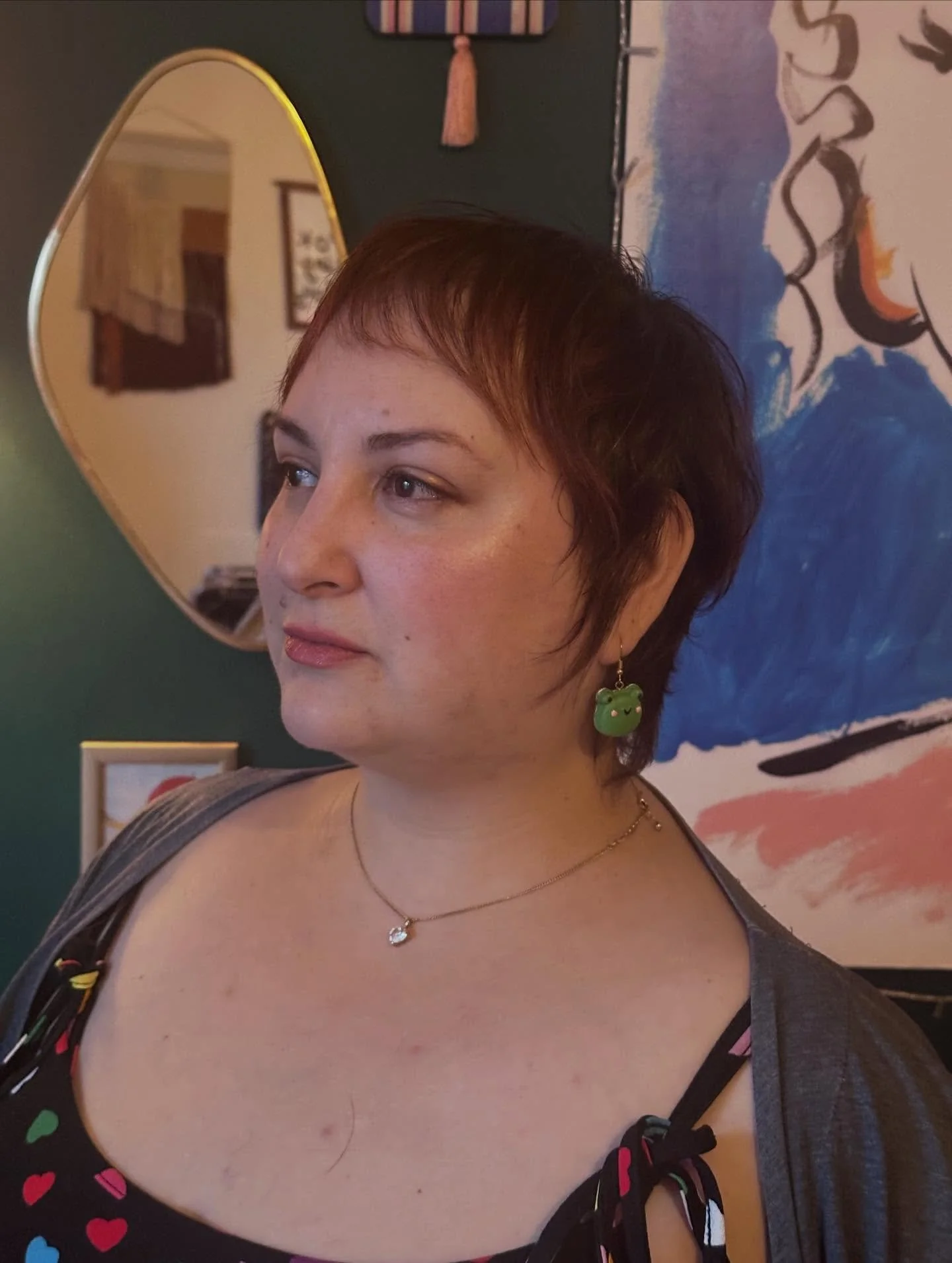 Loved creating this look 

She was worried this style wouldn&rsquo;t be possible with finer hair and some thinning through the fringe but with the right weight distribution and soft structuring, it worked beautifully.

Short, sharp, soft, and feminin