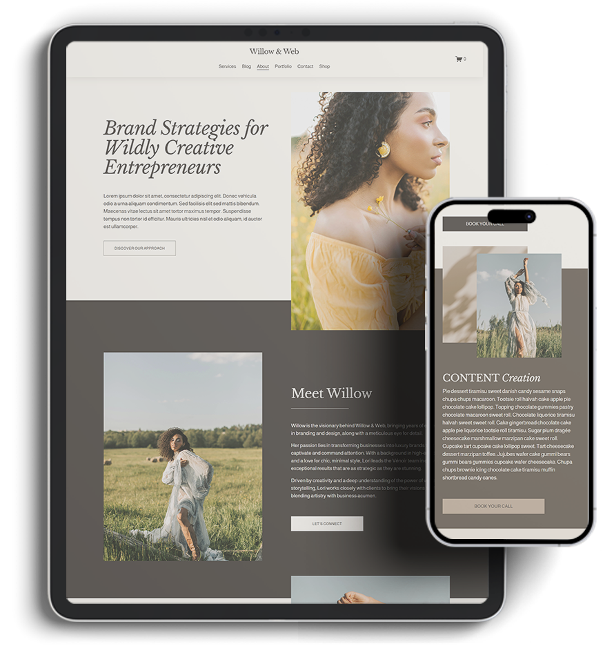 website template example