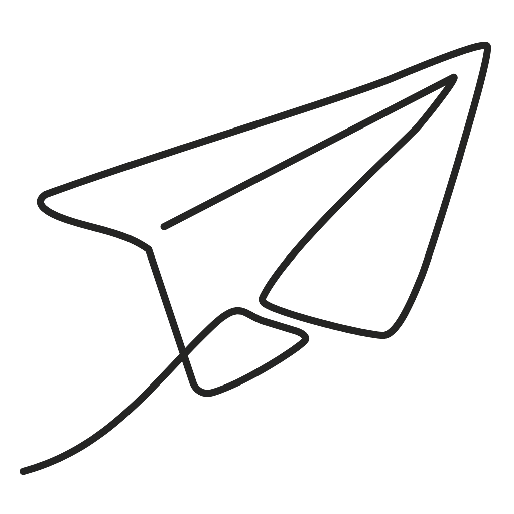 Geometric drawing of an outline square with sections divided by vertical, horizontal, and diagonal lines.