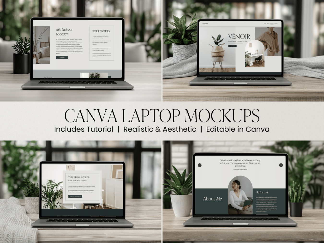 Canva Laptop Mockups