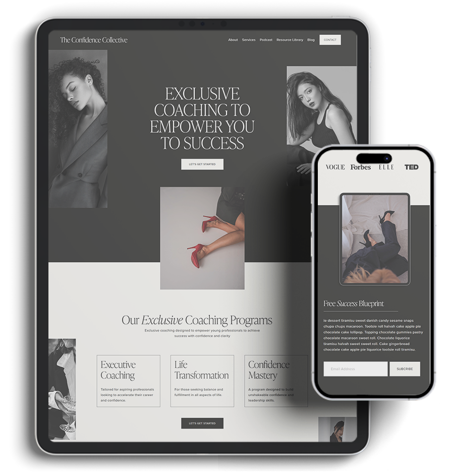 website template example