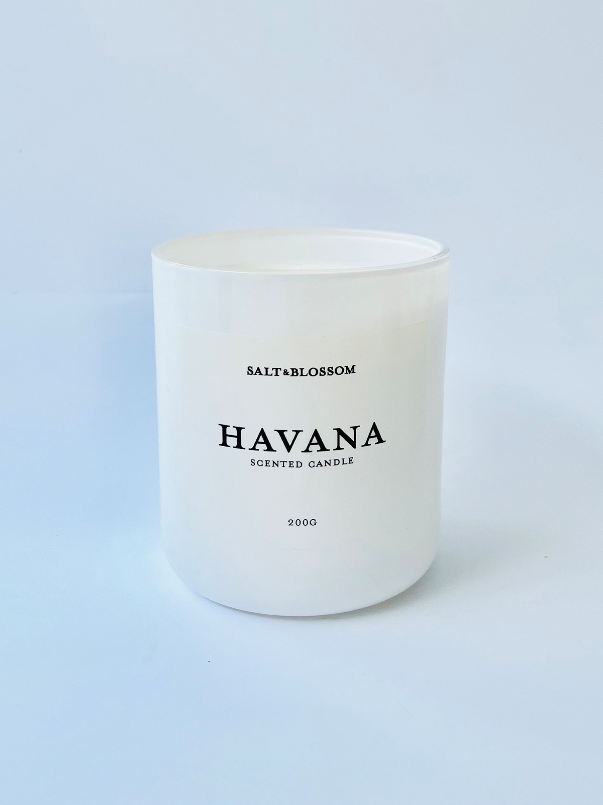 Havana Candle in White Jar