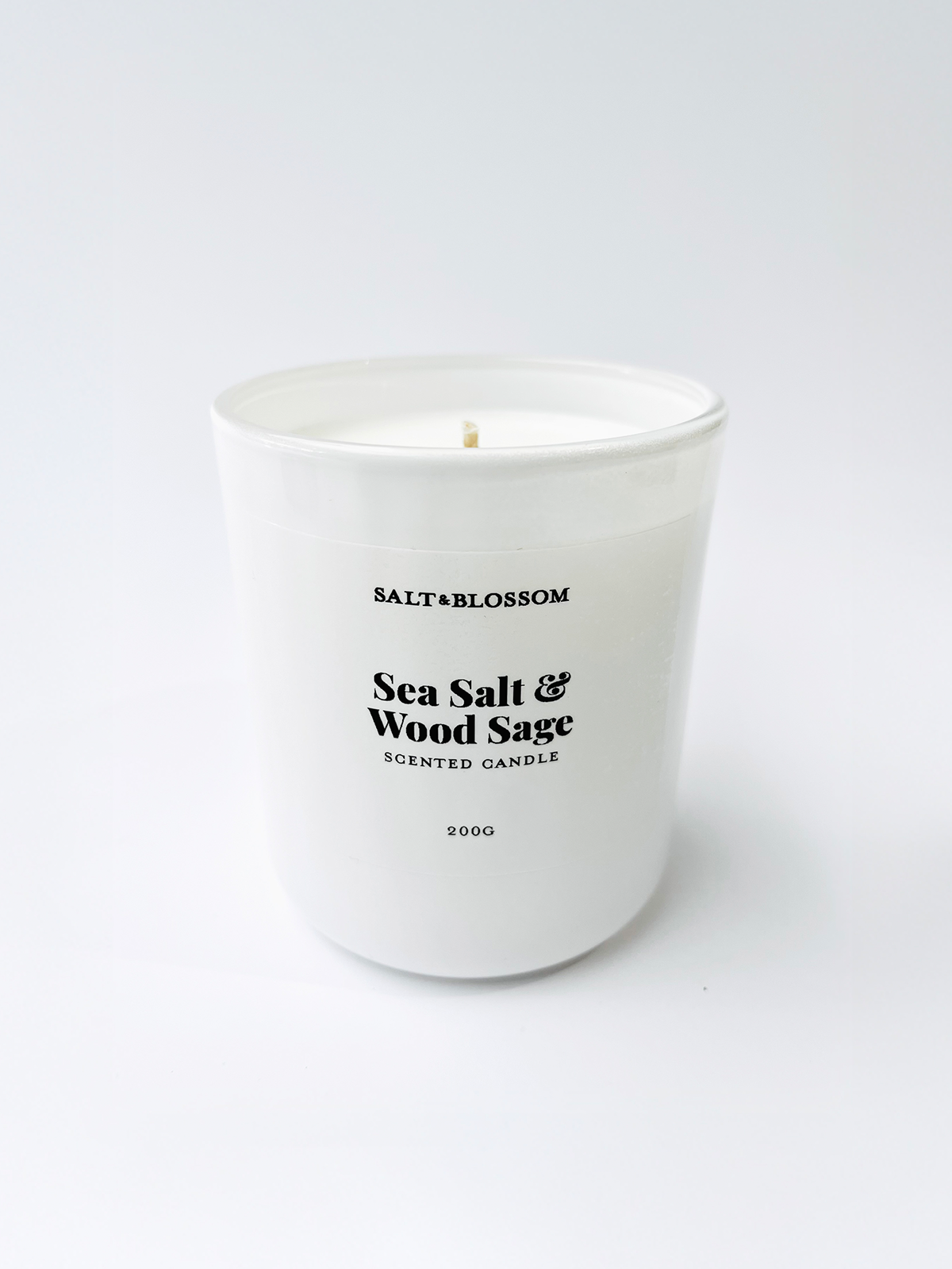 Sea Salt & Wood Sage Scented Candle