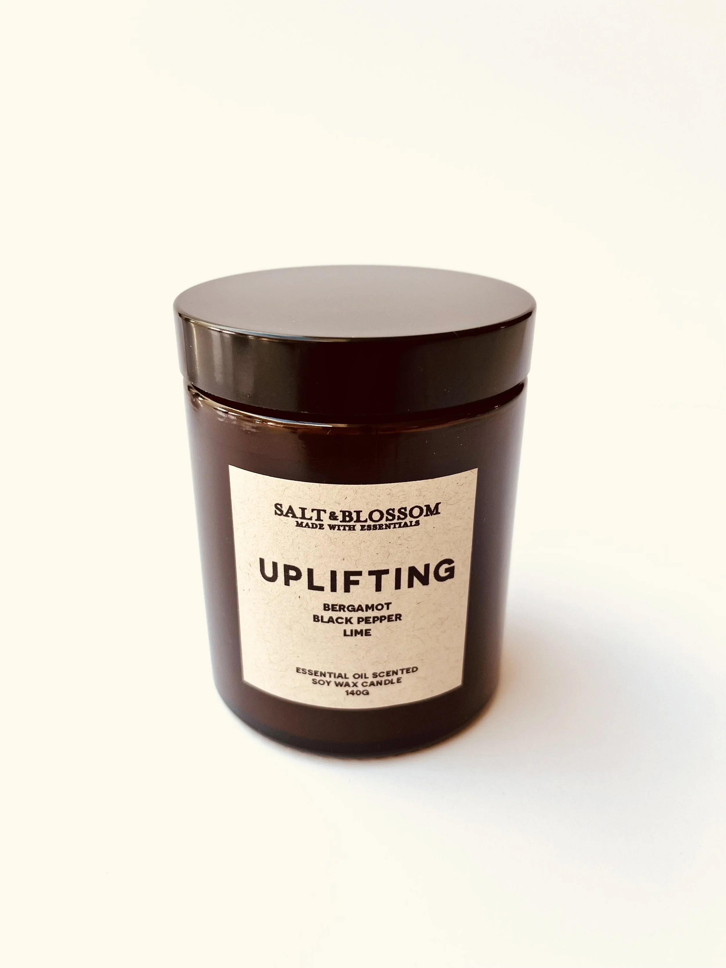 Uplifting essential oil candle
