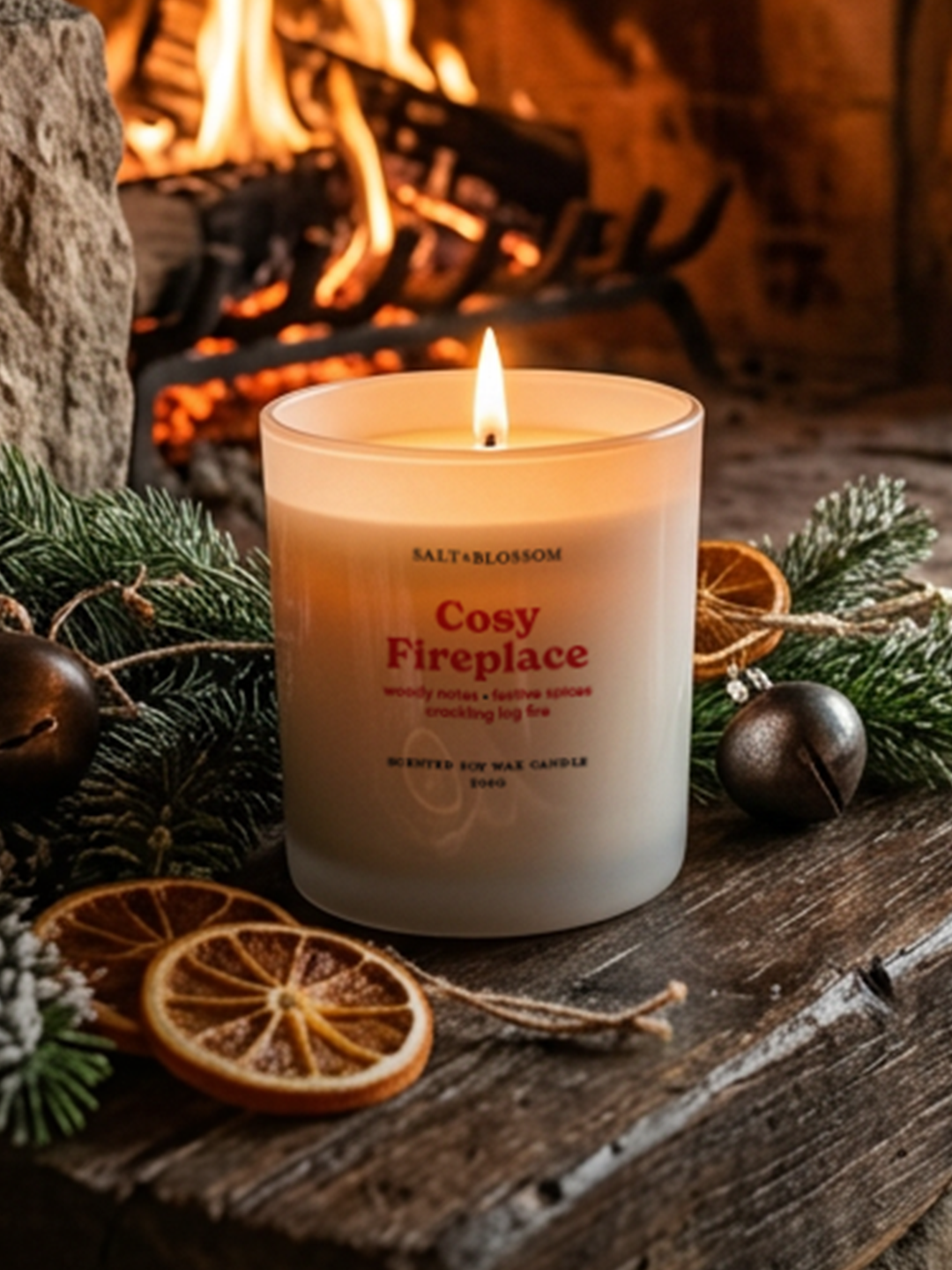 Cosy Fireplace Scented Candle