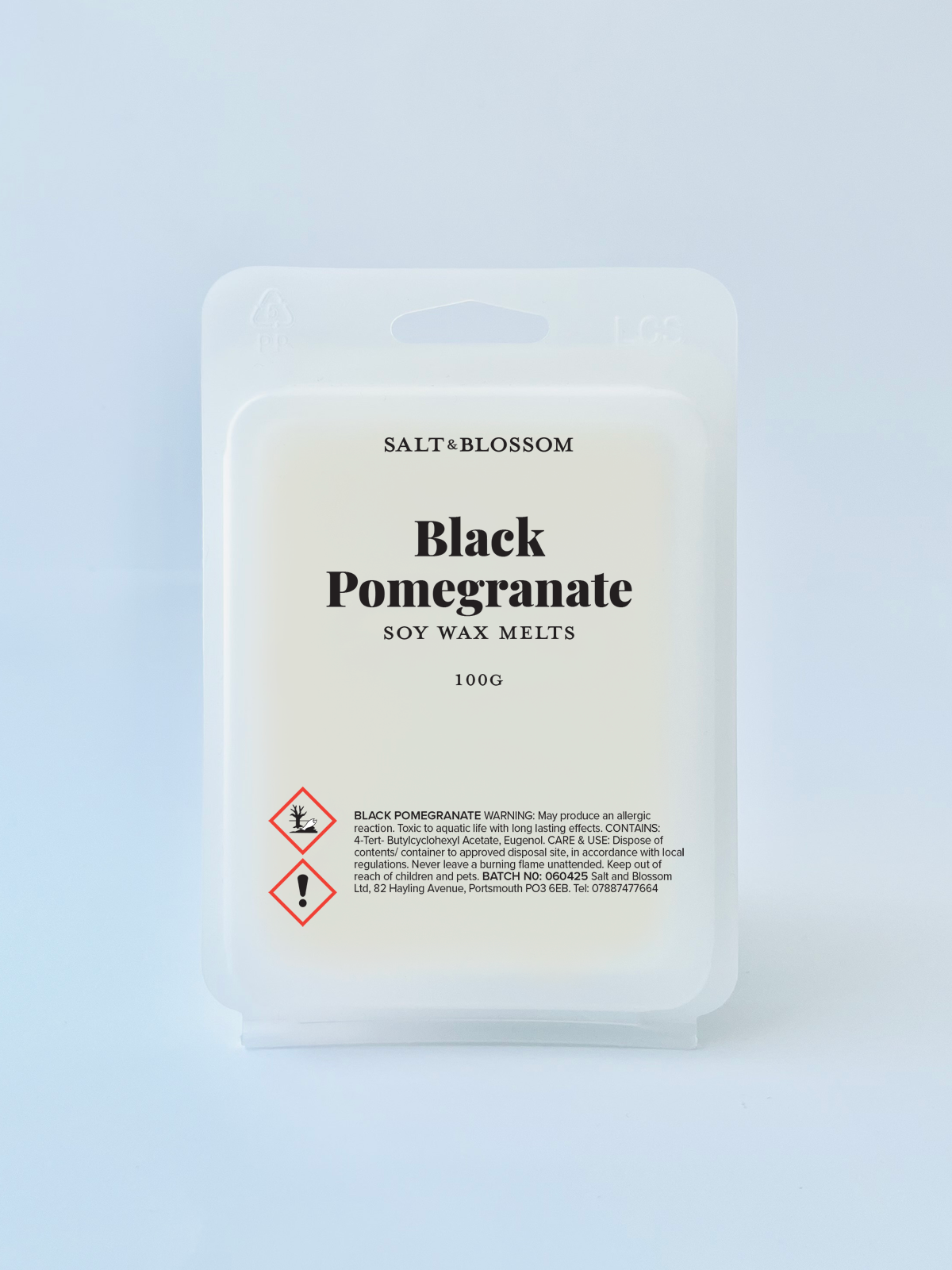 Black Pomegranate Scented Wax Melt Pack 100g