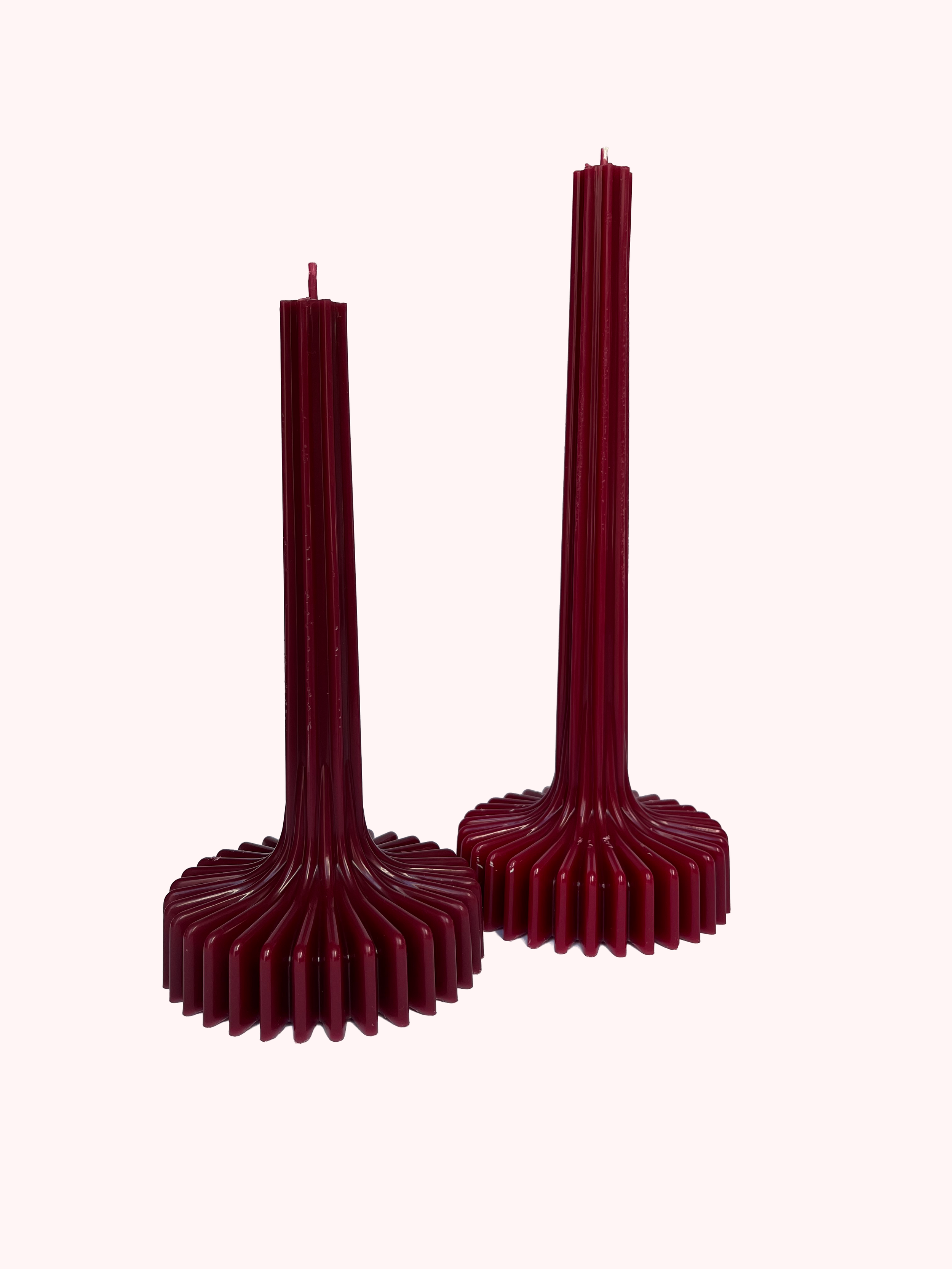 Santa Red Christmas Taper Candle