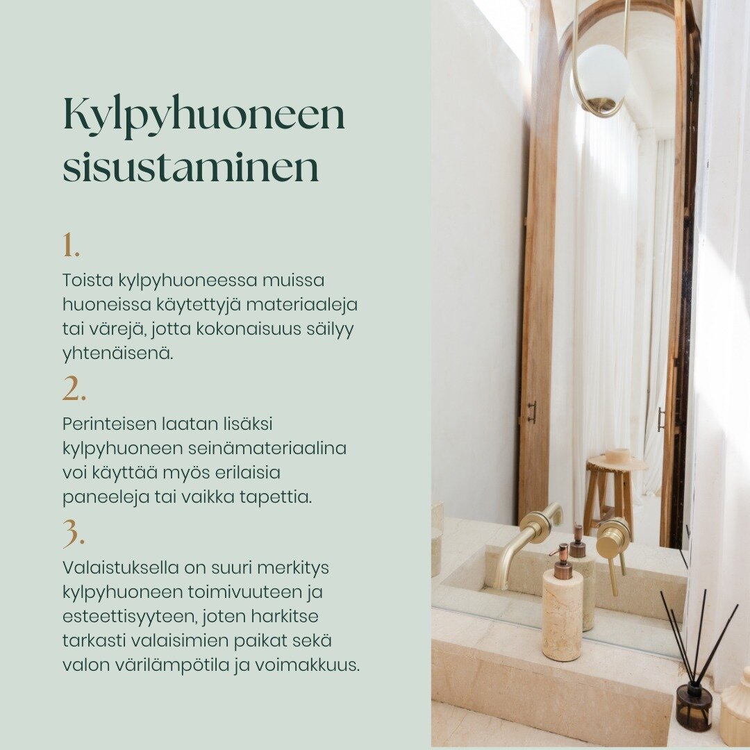 Kylpyhuoneiden sisustamisessa on jo pidemm&auml;n aikaa ollut trendin&auml; pyrkimys kylpyl&auml;m&auml;iseen tilaan. Ja kukapa ei haluaisin oman kylpyhuoneen viev&auml;n  rentouttavaan spa-tunnelmaan!

Todellisuudessa kylpyhuoneet ovat aikamoisia mo