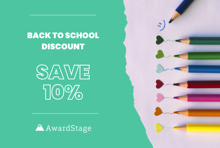 New term, new savings: 10% off AwardStage in September