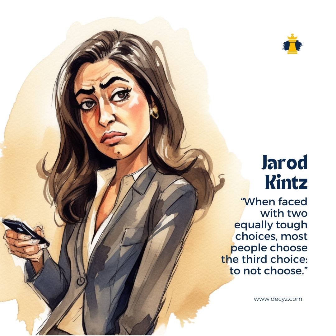 Difficult Decisions Quote On Not Deciding