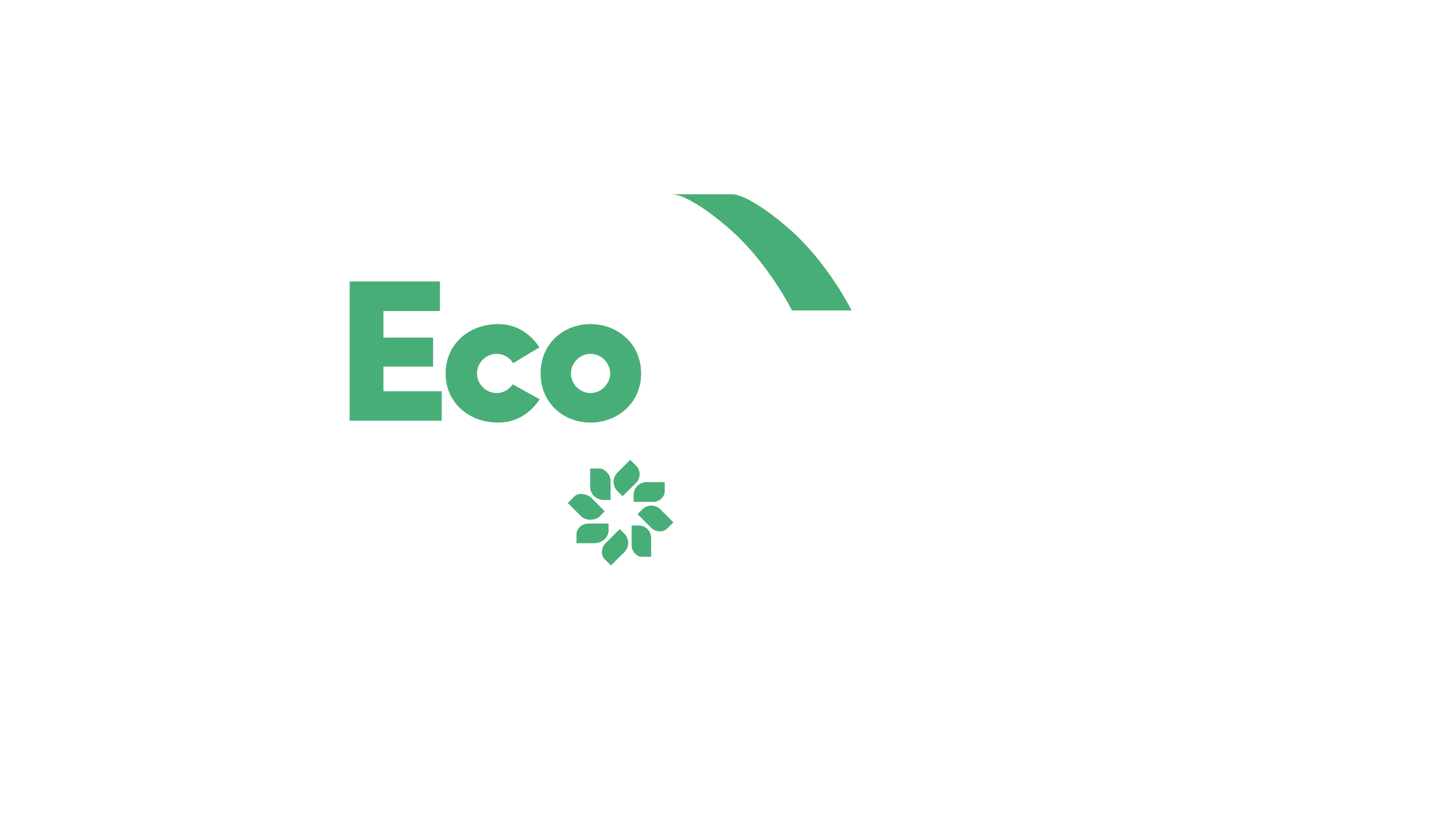 EcoHogar PRGET logo with a green and white house roof over the words 'EcoHogar' and a recycling symbol below.