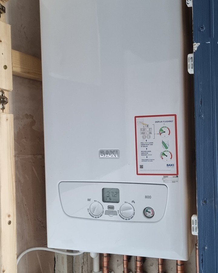 Today's boiler replacement where the customer had asked for the boiler to be heightened to give easier access. We recommended installing a baxi 830 for good hot water delivery and peace of mind from a 10 year warranty. Also, as per usual a little mor