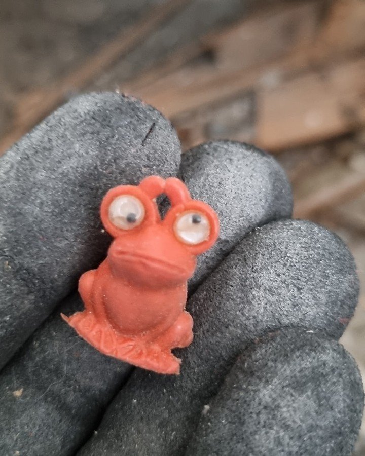Today's find from under the floor is feeling the heat