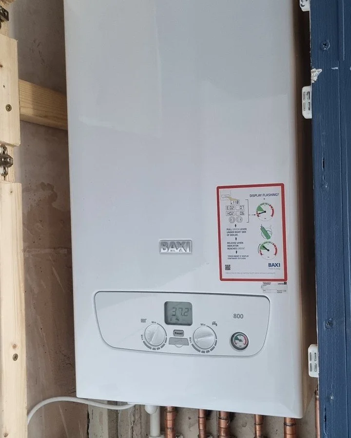 Today's boiler replacement where the customer had asked for the boiler to be heightened to give easier access. We recommended installing a baxi 830 for good hot water delivery and peace of mind from a 10 year warranty. Also, as per usual a little mor
