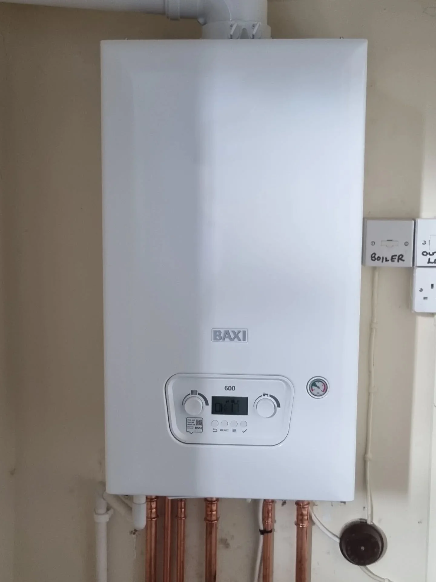 Baxi 630 Combi boiler installed in Ryton with 7 years manufacturers warranty