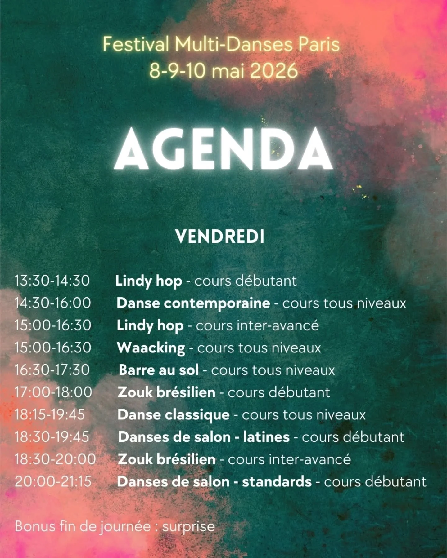 ⭐ Le planning est l&agrave; ! ⭐

De nouvelles disciplines, davantage de cr&eacute;neaux pour mieux g&eacute;rer les affluences&hellip; et toujours des bonus pour finir les journ&eacute;es en beaut&eacute; ✨

💃 Comme l&rsquo;an dernier, chaque cours 