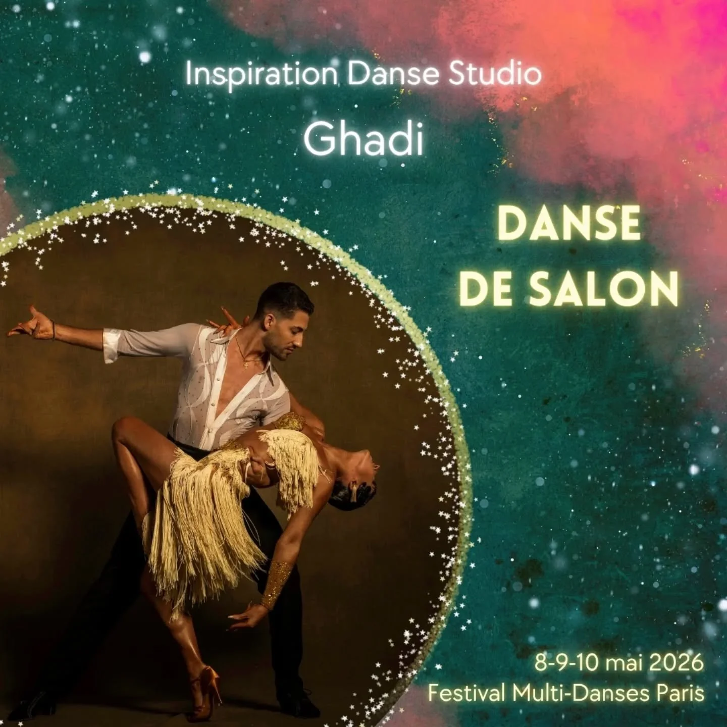 Pr&eacute;sentation des professeurs (10 / 27)

✨ Danses de Salon ✨
Ghadi
[&Eacute;cole Inspiration Danse Studio]

Les Danses de Salon regroupent un ensemble de danses codifi&eacute;es issues de traditions europ&eacute;ennes, africaines et latino-am&e