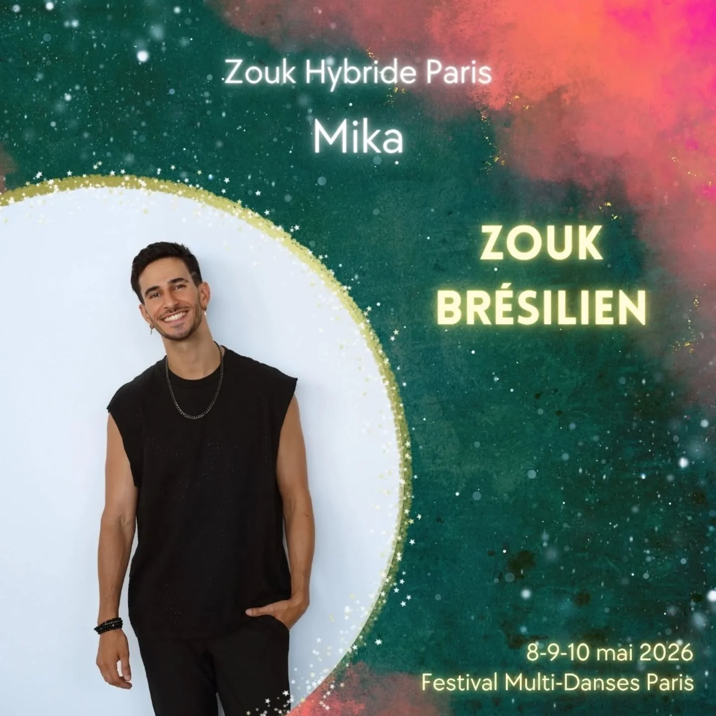 Pr&eacute;sentation des professeurs (16 / 27)

✨ Zouk Br&eacute;silien ✨
Mika
[&Eacute;cole Zouk Hybride Paris]

Le Zouk Br&eacute;silien est une danse de couple apparue au Br&eacute;sil &agrave; la fin des ann&eacute;es 1980, issue de l&rsquo;adapta