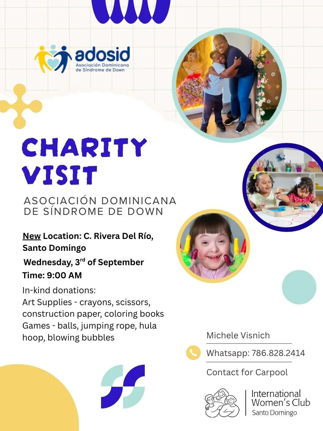 Charity visit to ADOSID (Dominican Association for Down Syndrome)