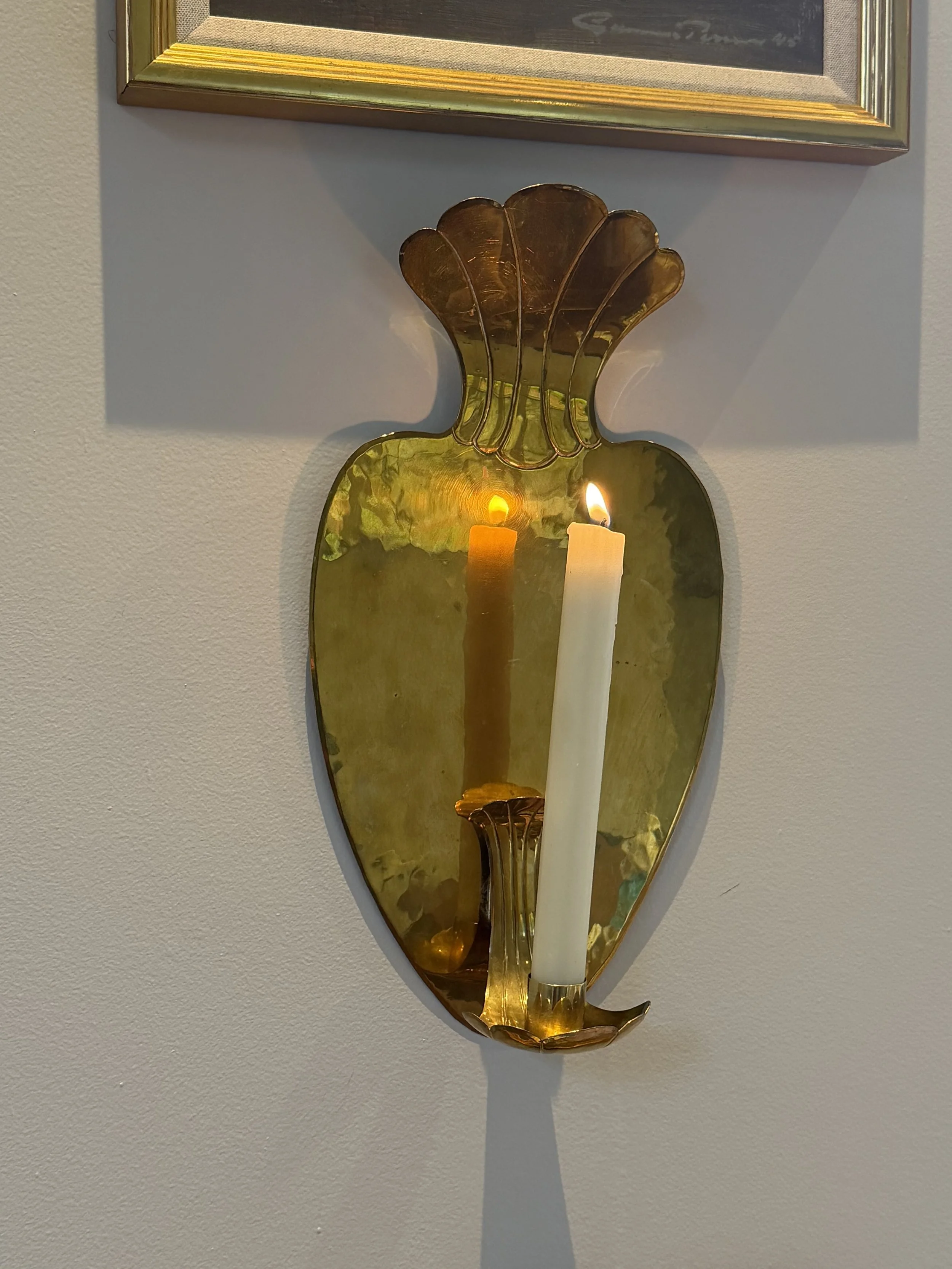 Midcentury candle sconces