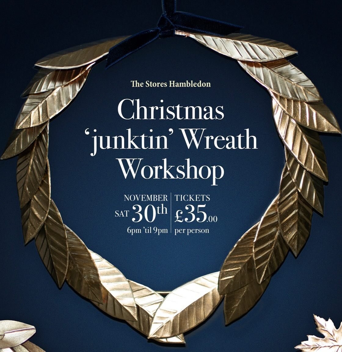 A cosy evening of festive creativity with Craft Recyclers
Sharon and Claire. Enjoy cosy hot drinks and mince pies
whilst transforming soda cans into gorgeous seasonal decor.
Book today, call on 07788577468
or email clairevharding@yahoo.co.uk
Alternat