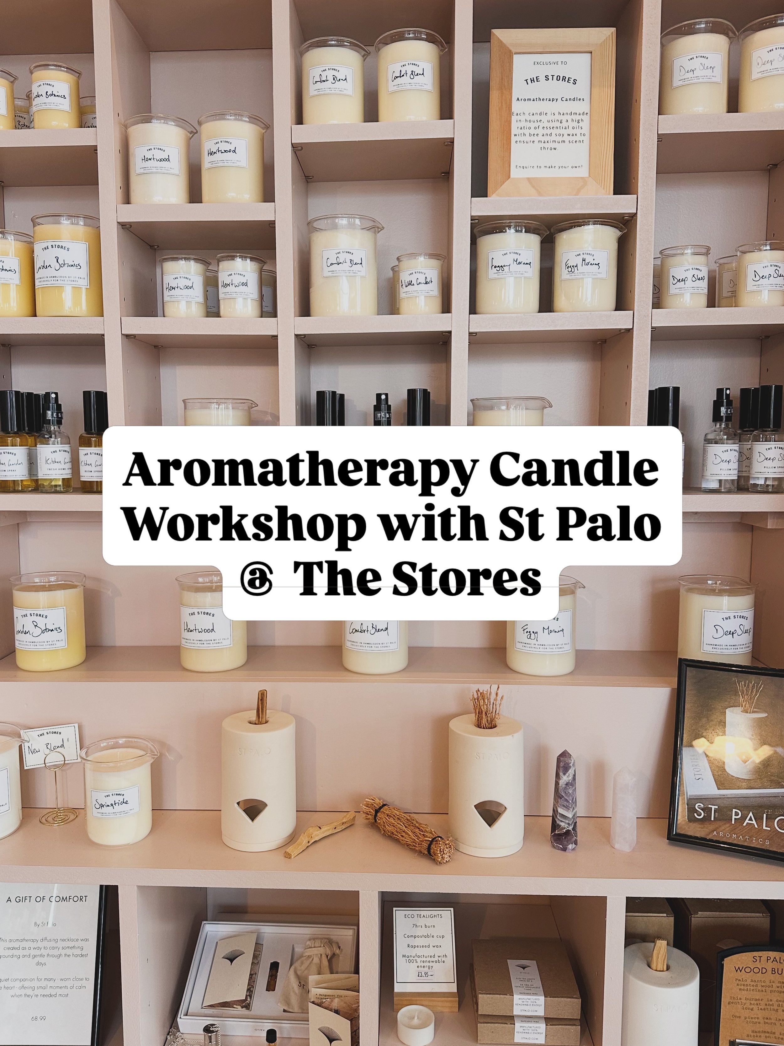 Join Camila @st_palo founder on Sunday 28th June for her signature blind oil technique where you will create a completely unique candle guided by your senses. 

You&rsquo;ll learn how to read your body and the techniques to craft a blend that is intu