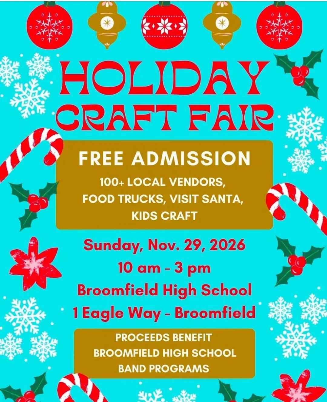 Broomfield High School Holiday Craft Fair
