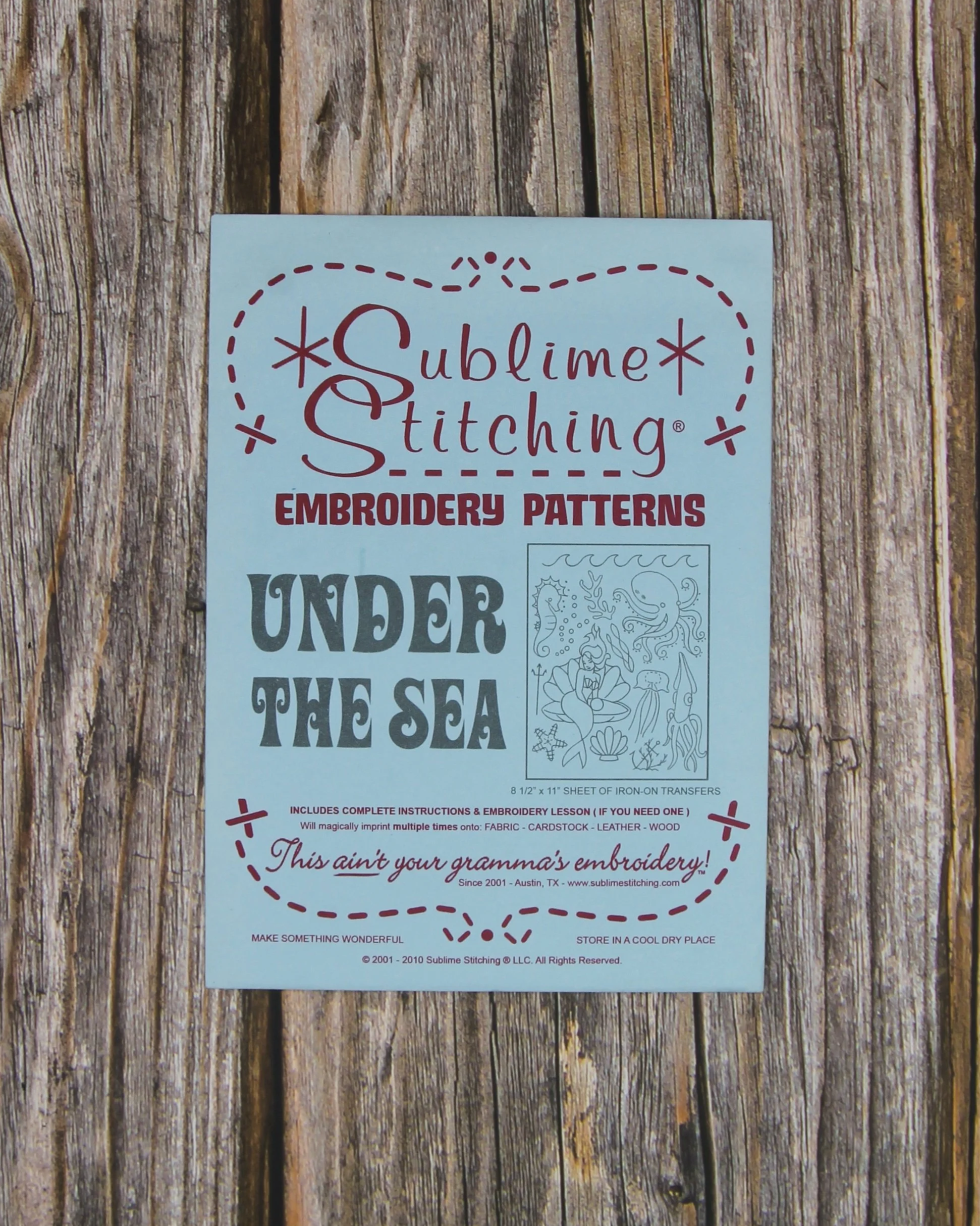 Sublime Stitching Embroidery Transfers - Under The Sea