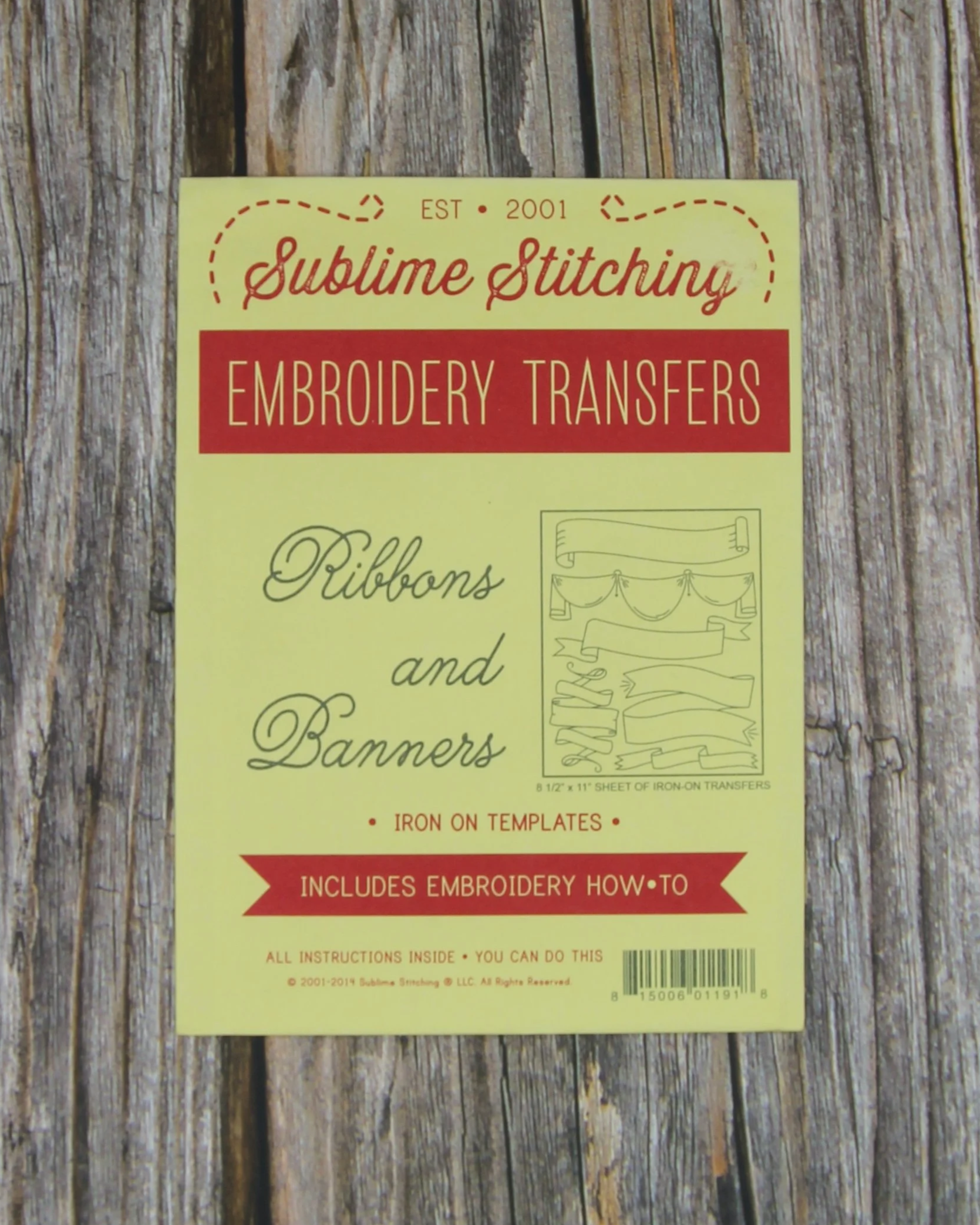 Sublime Stitching Embroidery Transfers - Ribbons and Banners