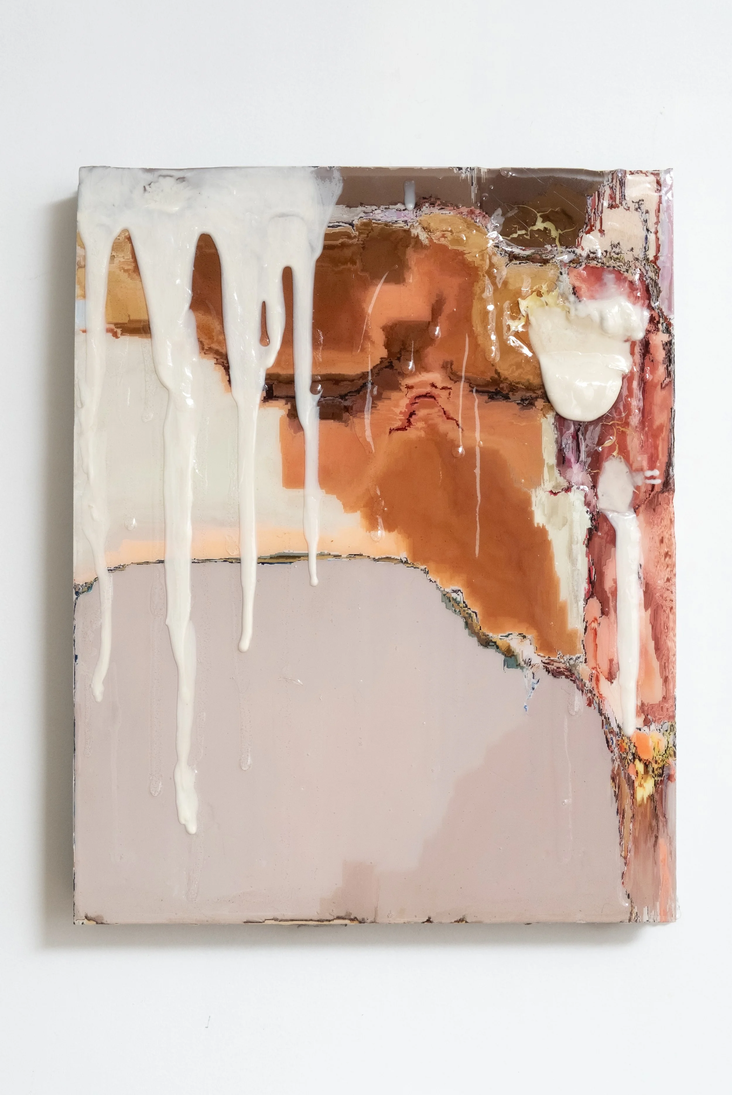 Jānis Dzirnieks, Erika Eleniak is Turning 51, This is Her Today, 2026, UV inkjet print on found XPS foam, epoxy and polyurethane resin, 
steel, 43 x 53cm. 
