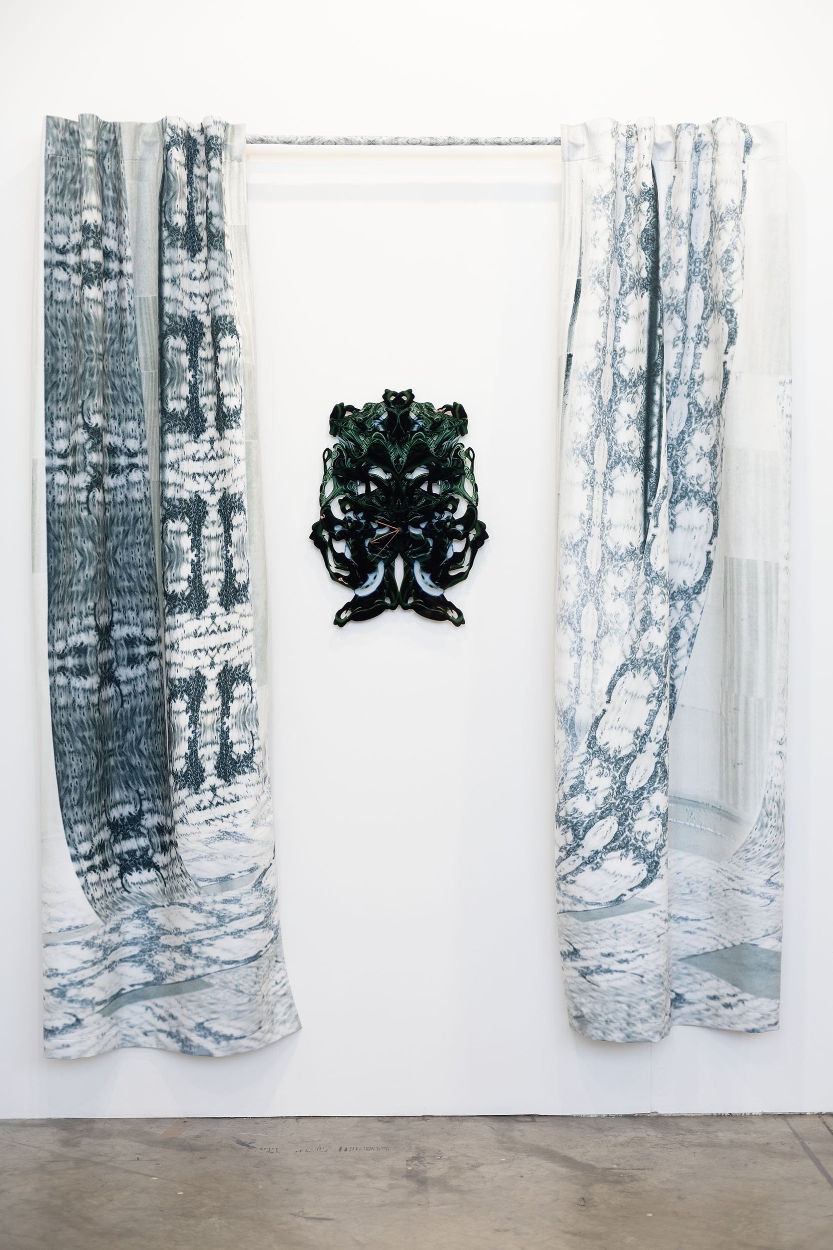 Agate Tūna, From series: Voltentity, 2025, 
Photoprint on plexiglass, clockwork, 64 x 48 cm.  Photo: Agnese Tauriņa.
