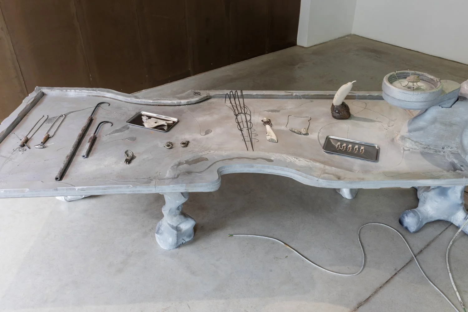 Installation view, Neanderthal Beauty Clinic, 2026. Photo: Kristīne Madjare