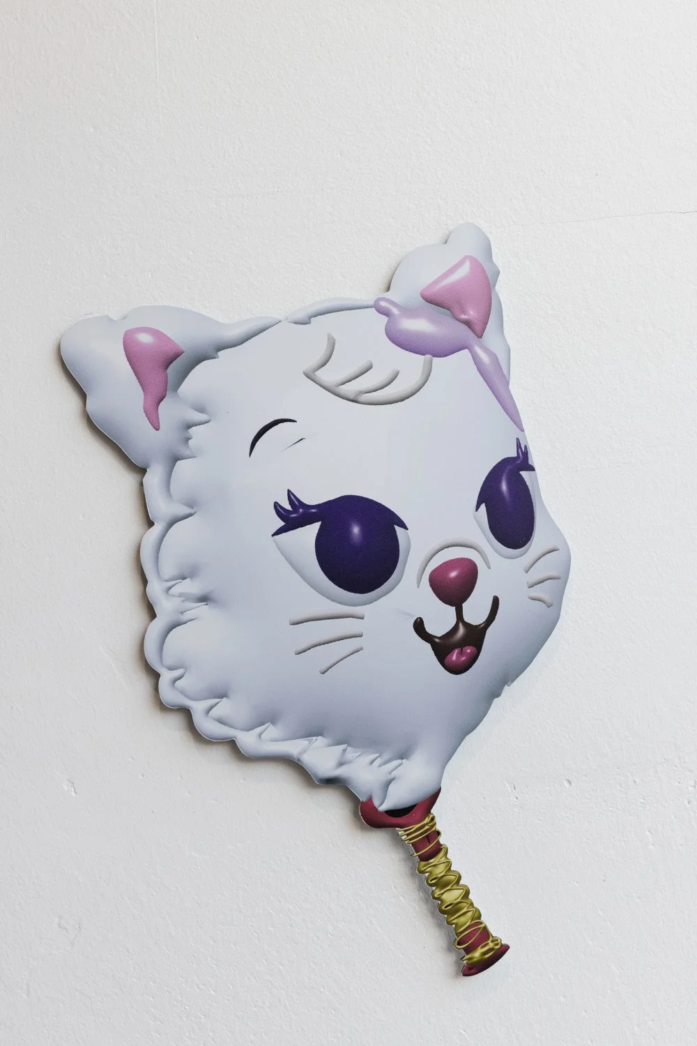 Līga Spunde, Hair Clip from Lotte World, 2025, Digital drawing, UV print on aluminium composite, 40 x 25cm, Photo: Kristīne Madjare.