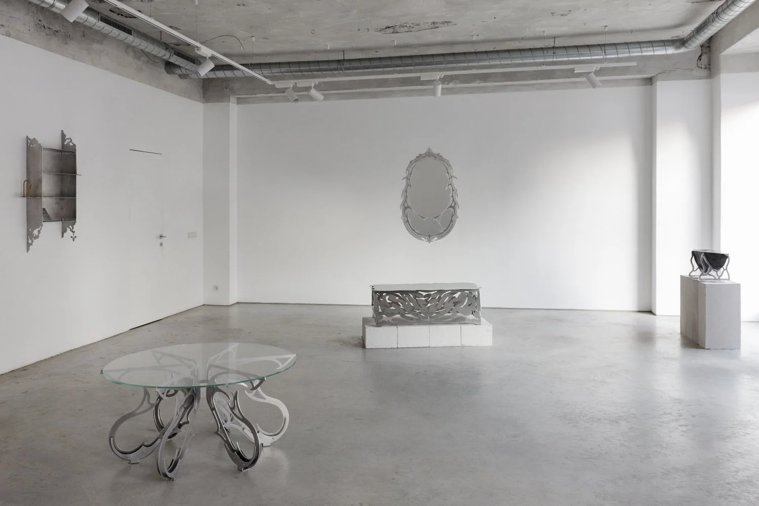 Installation view, Aleksandrs Breže, Threshold, 2026. Photo: Kristīne Madjare