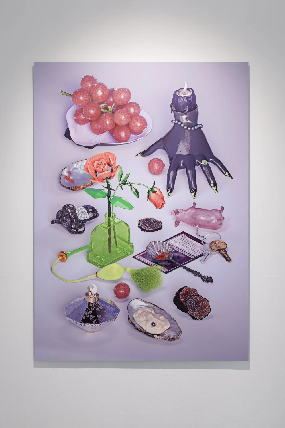 Santa France, From series Objects of Attention, 2026, Digital illustration, digital print on Dibond,
140 x 100cm. Photo: Kristīne Madjare.