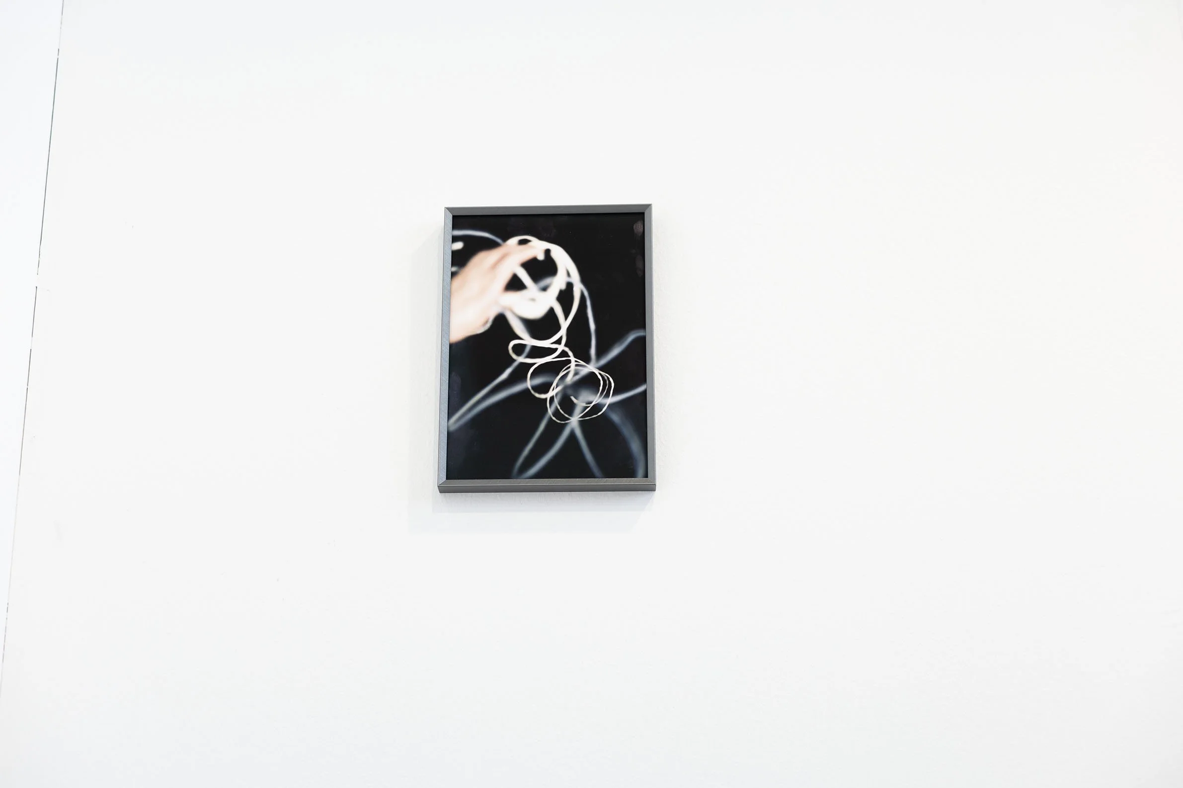 Agate Tūna, From series: Voltentity, 2025, Analogue photo, inkjet print on archival paper, archival foam board, original chemigram, aluminium frame, Limited Edition of 1/2 + 2AP, 60 x 48 cm. Photo: Agnese Tauriņa.
