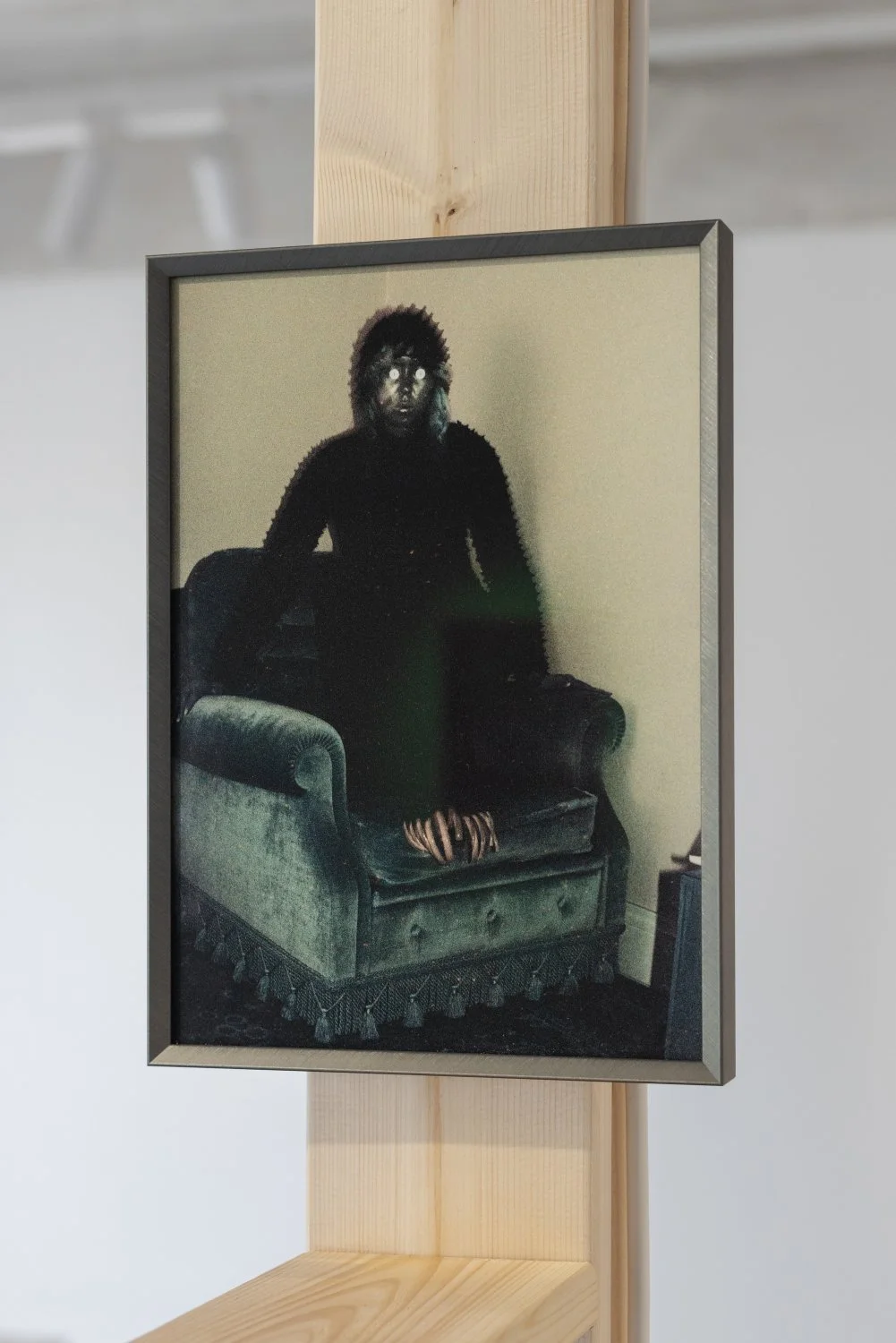 Agate Tūna, Can you see me if I don’t move?, 2025, Analogue photography, Inkjet printing on archival paper, neobond panel, aluminium frame, 17 x 24cm. Photo: Kristīne Madjare.