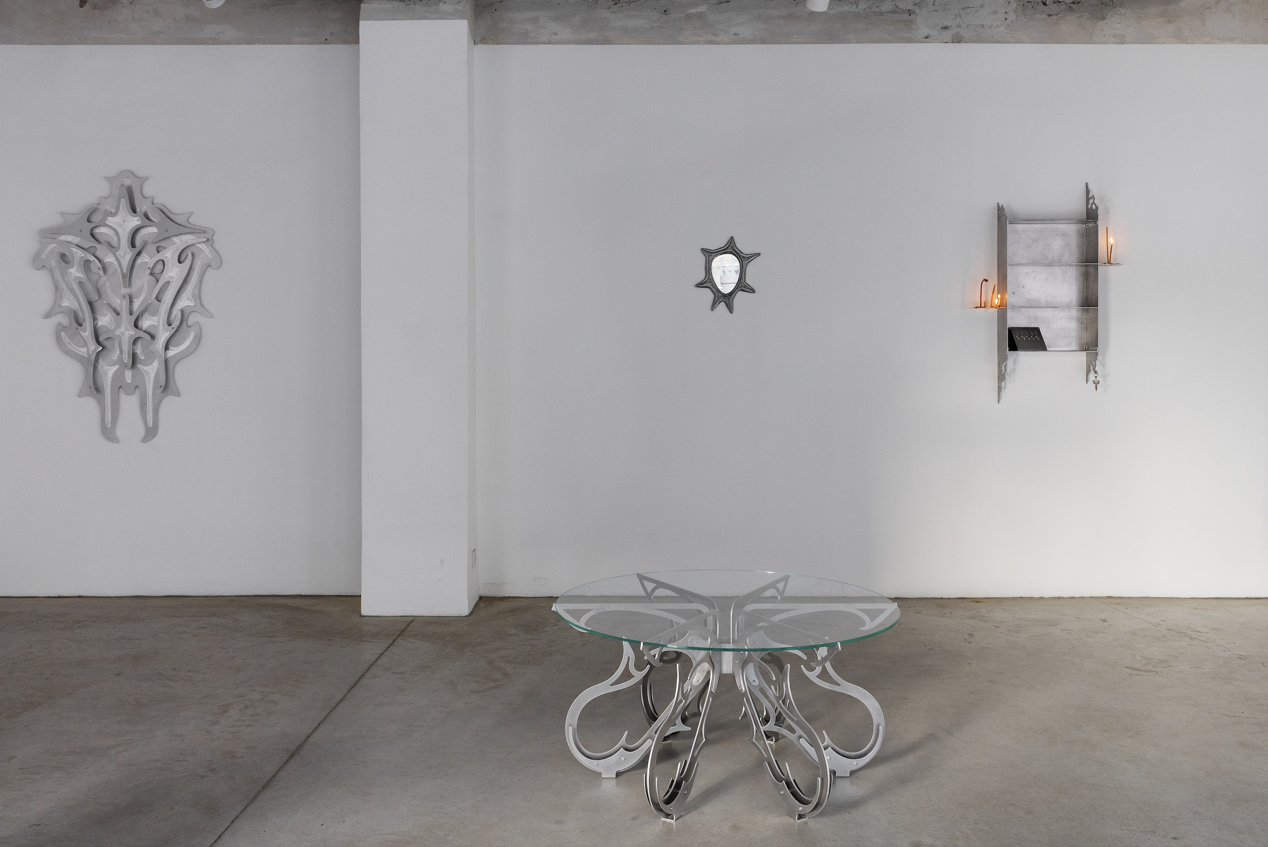 Installation view, Aleksandrs Breže, Threshold, 2026. Photo: Kristīne Madjare