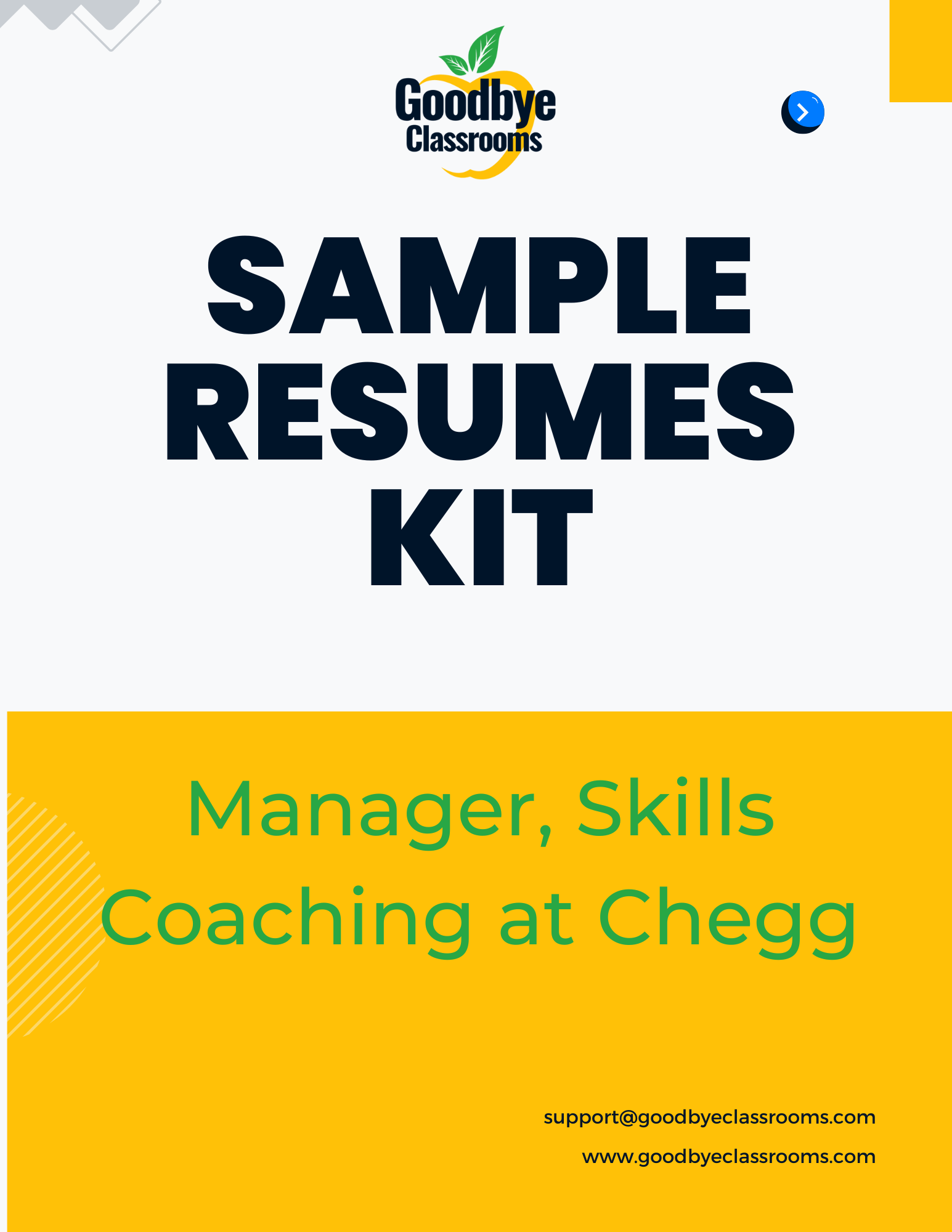 Chegg Manager, Skills Coaching - Sample Resumes Kit.png
