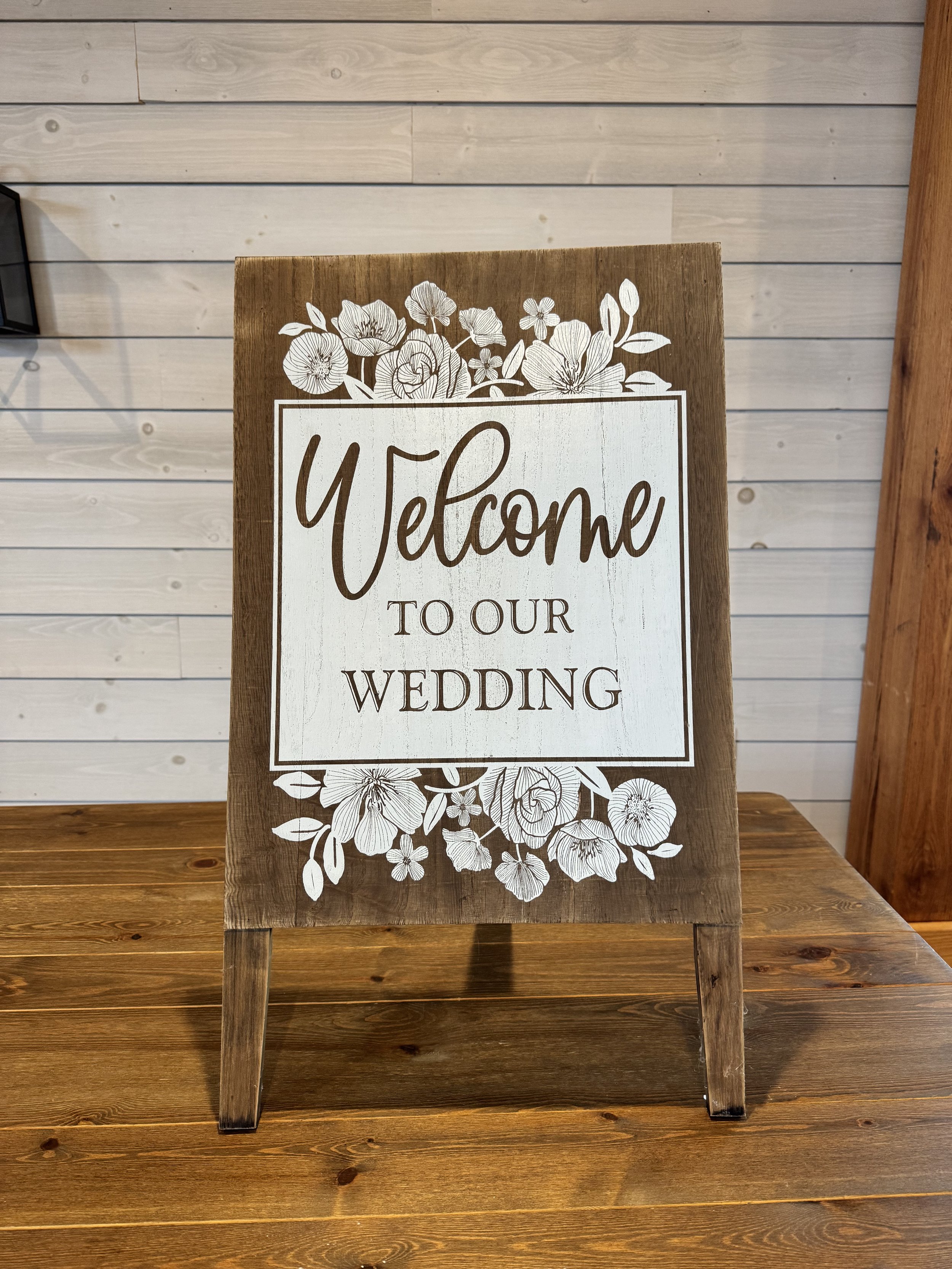 Welcome to our wedding sign
