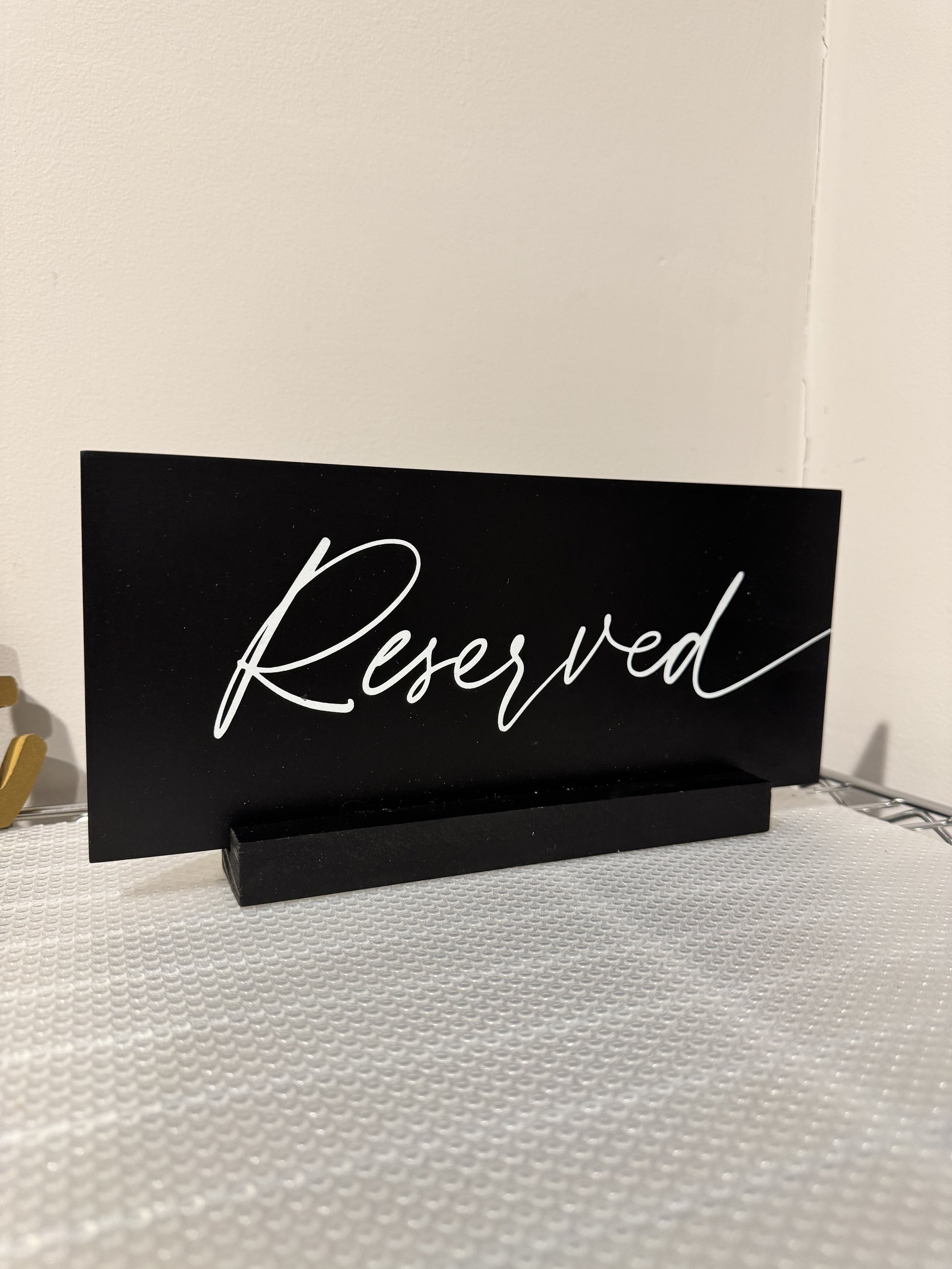 Resered Sign