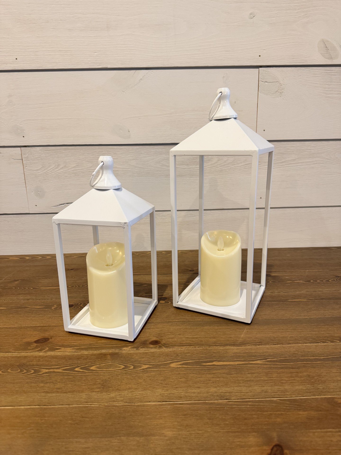 White Lanterns with candle