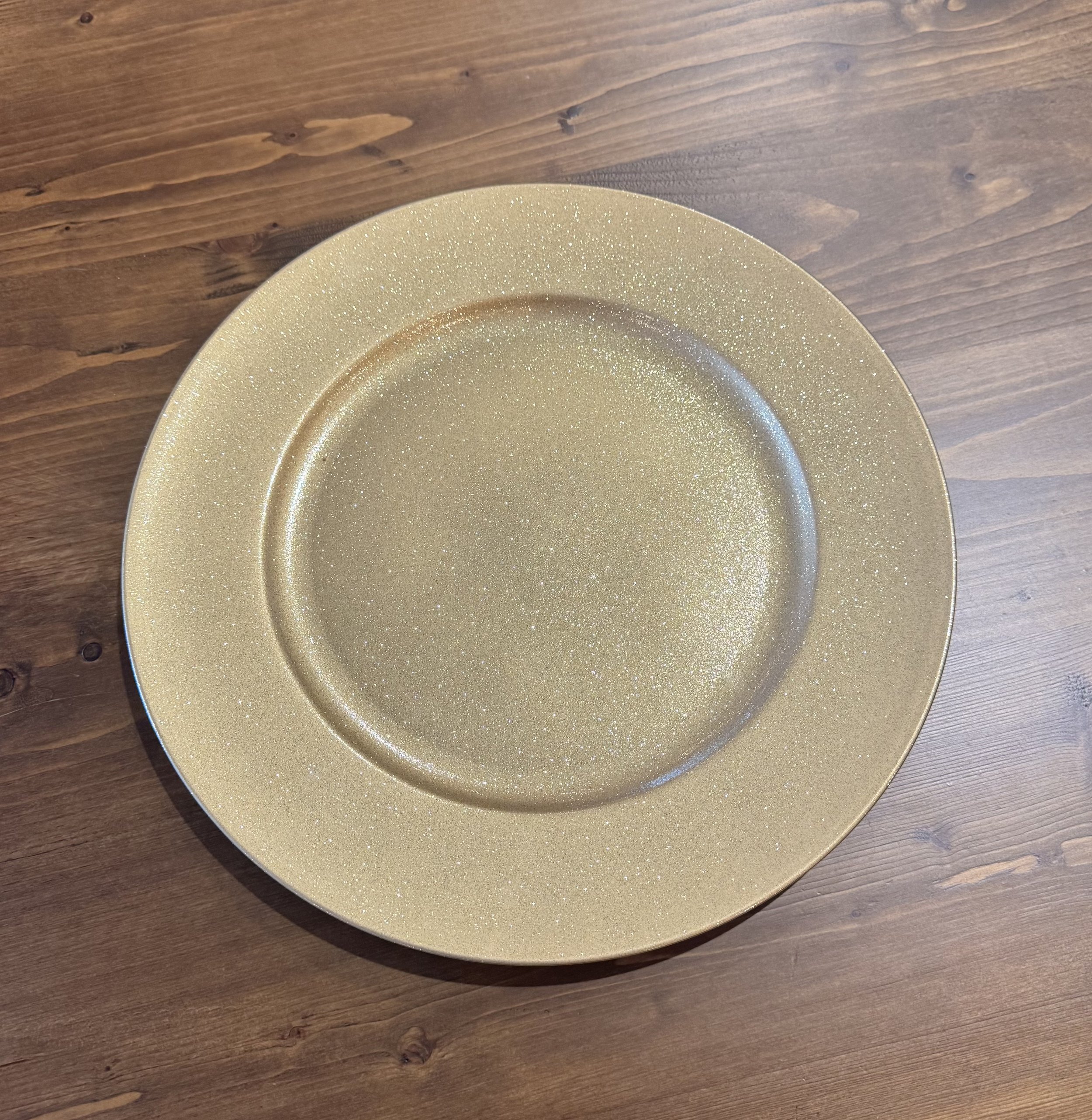 Gold Sparkle Charger Plate