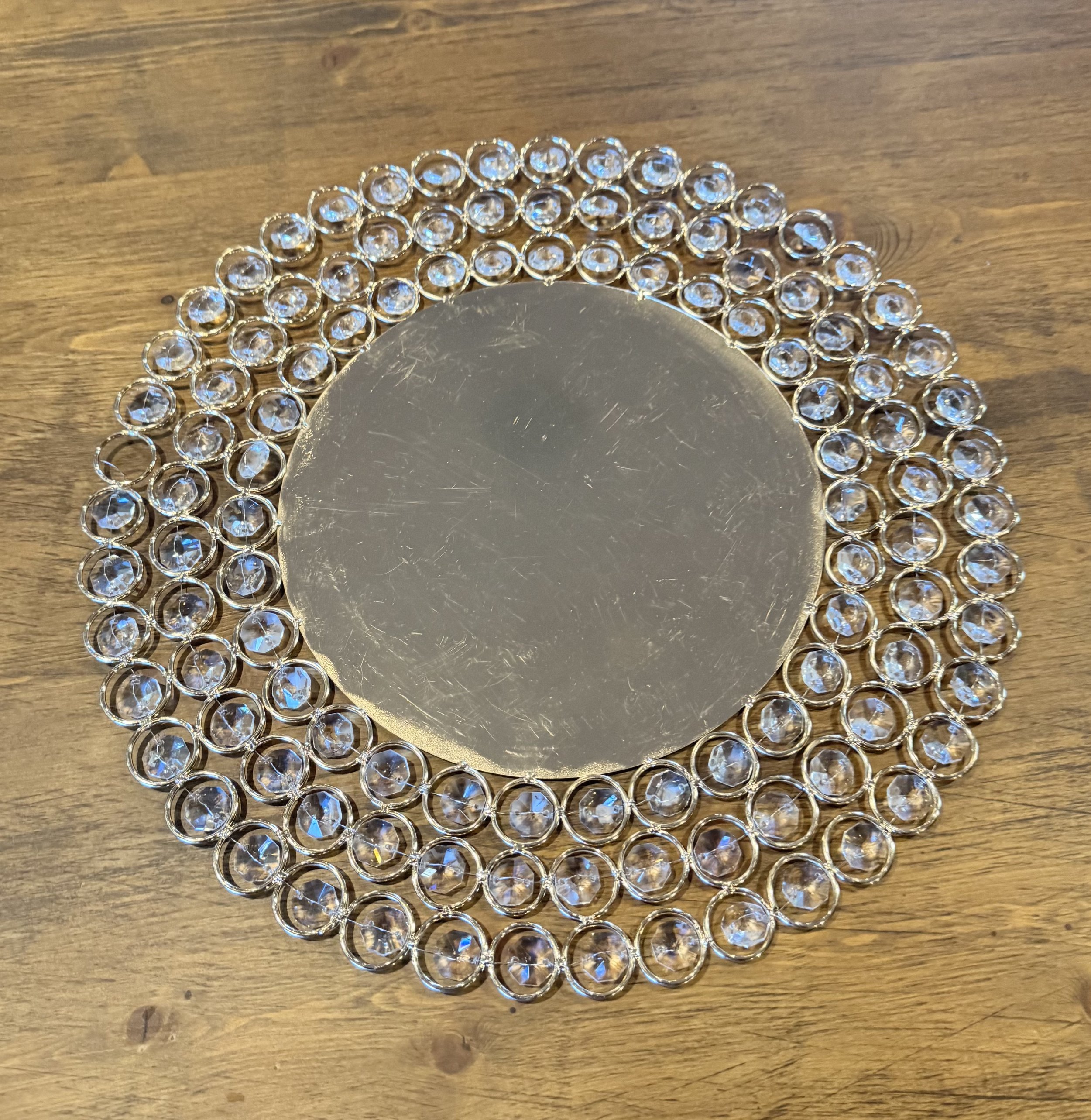 Gold Crystal Charger Plate